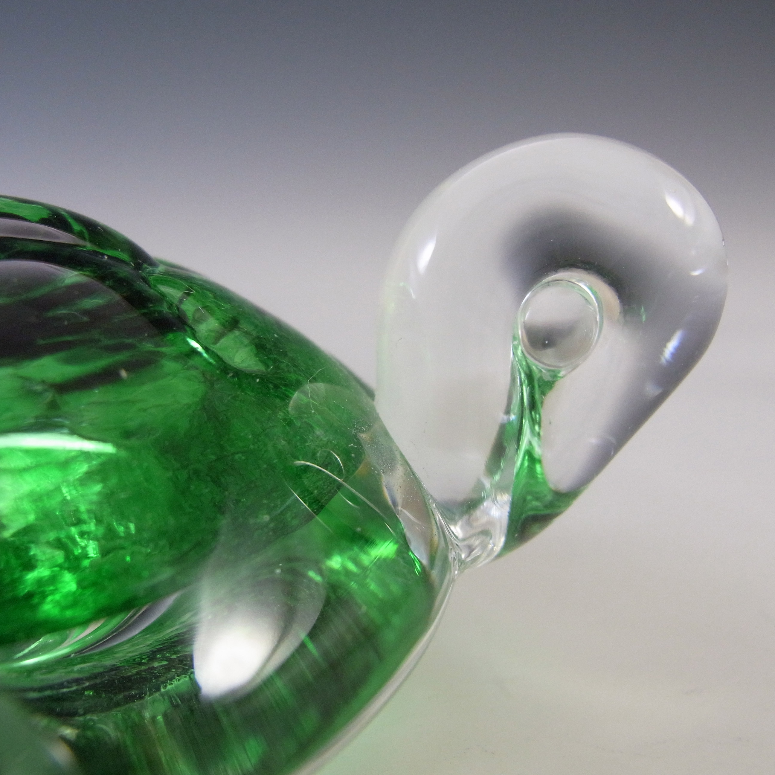 BOXED Caithness Crystal Green Glass Tortoise Paperweight - Click Image to Close
