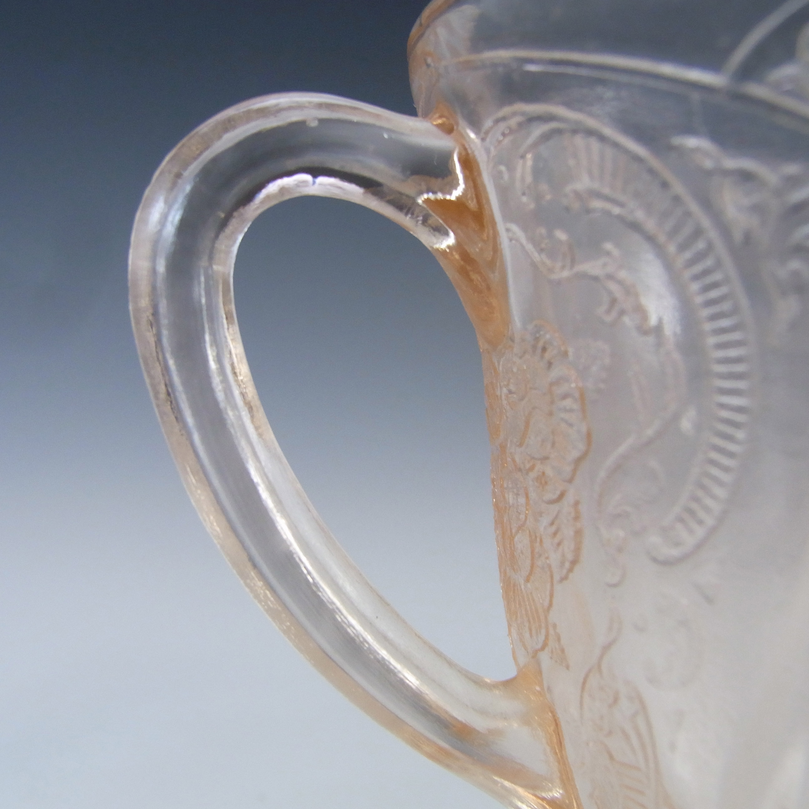 (image for) Hazel Atlas Royal Lace Pink Depression Glass 1930's Sugar Bowl - Click Image to Close