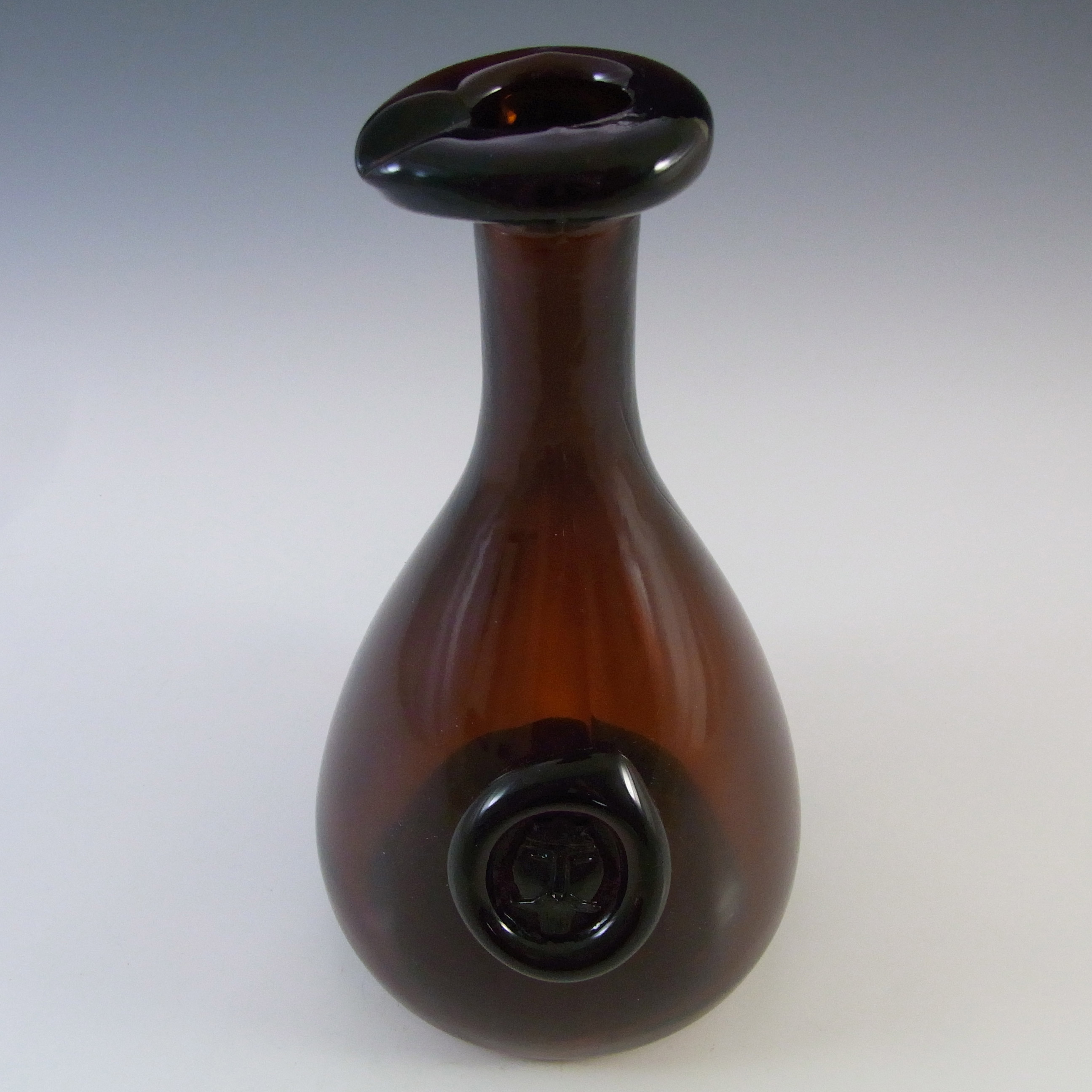 Holmegaard Brown Glass Viking Carafe - Ole Winther c 1955 - Click Image to Close
