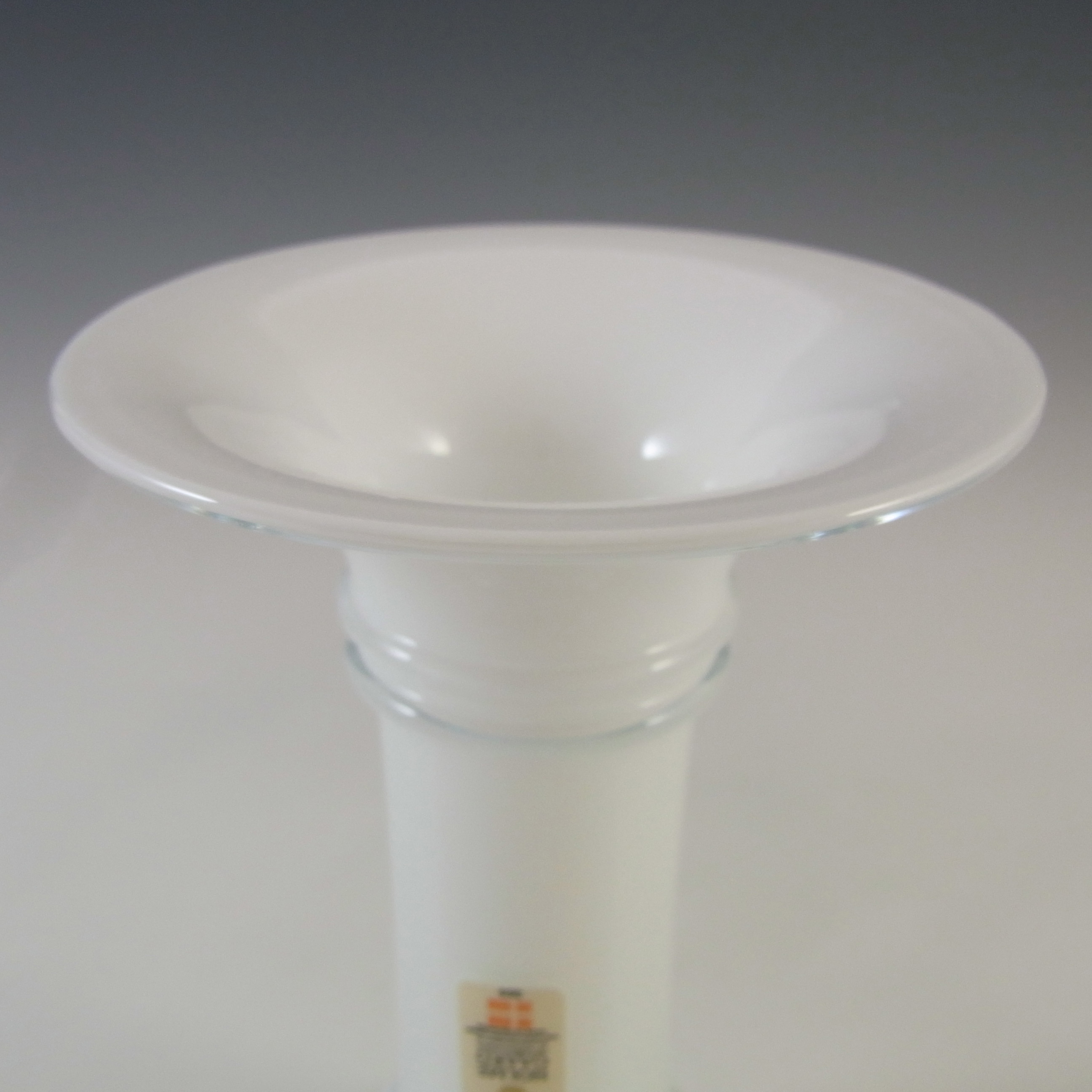 (image for) Holmegaard Michael Bang White Opal Glass "MB Series" Candlestick - Click Image to Close