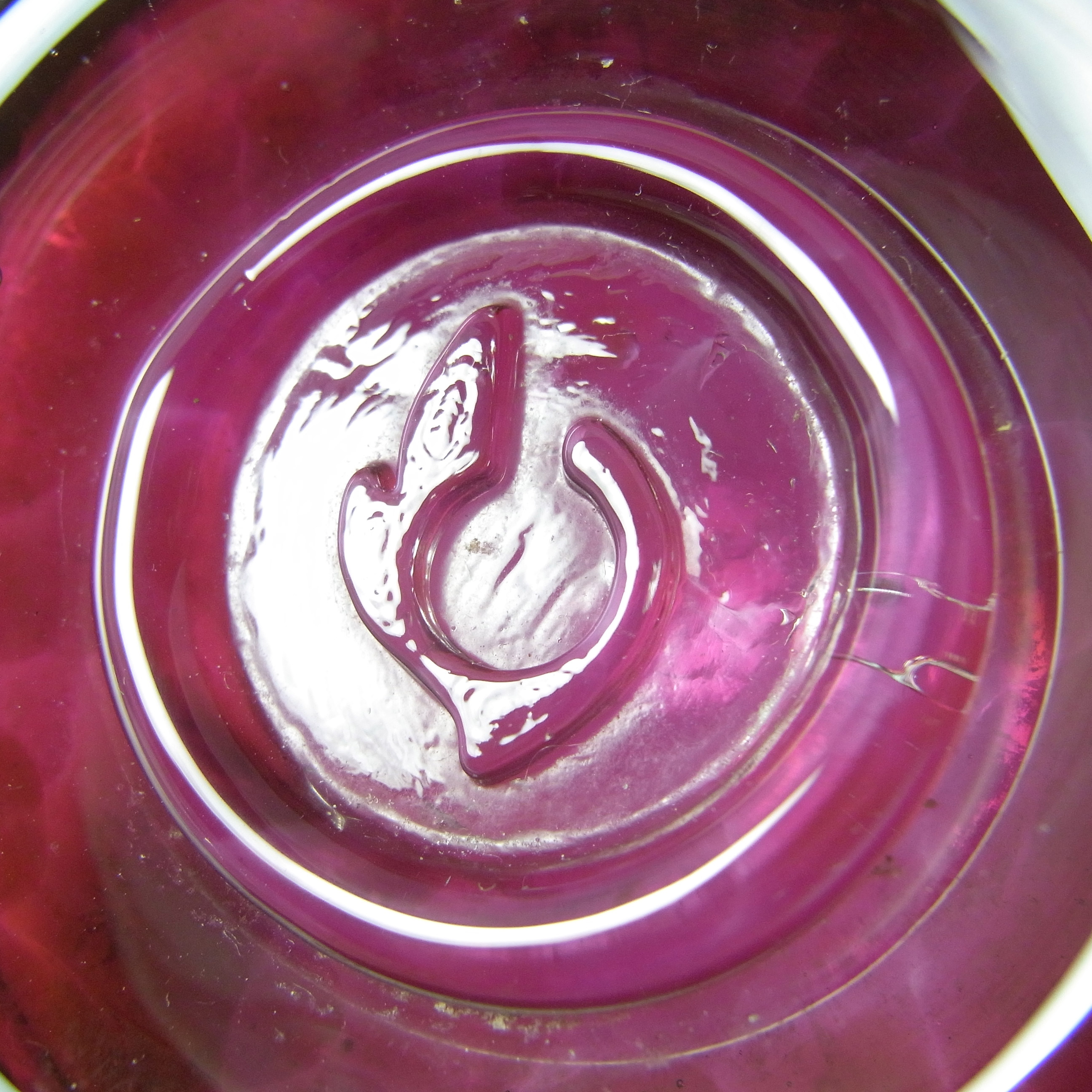 (image for) Isle of Wight Studio 'Azurene Pink' Glass Vase - Marked - Click Image to Close