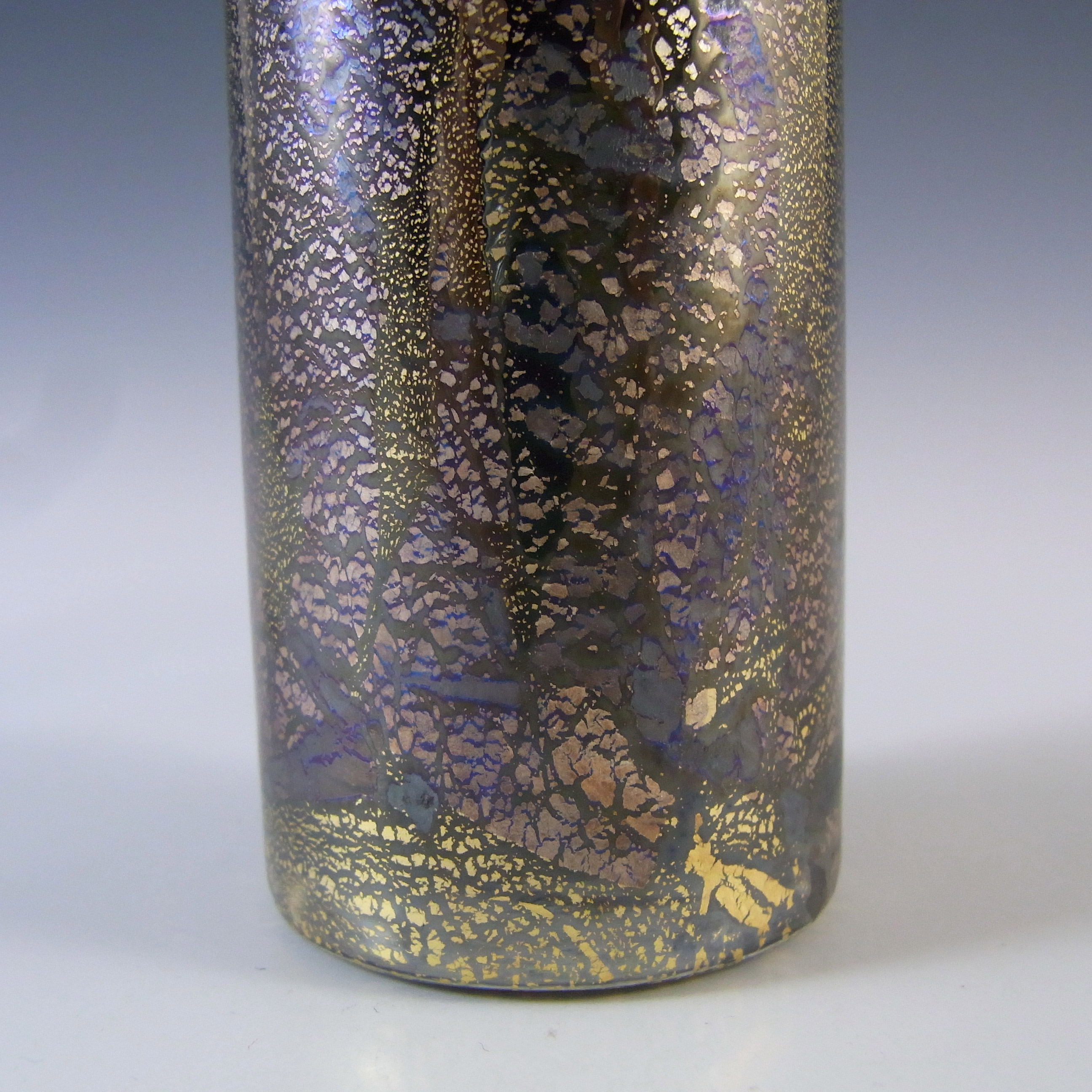 (image for) Isle of Wight Studio / Harris 'Azurene Black' Glass Cylinder Vase - Click Image to Close