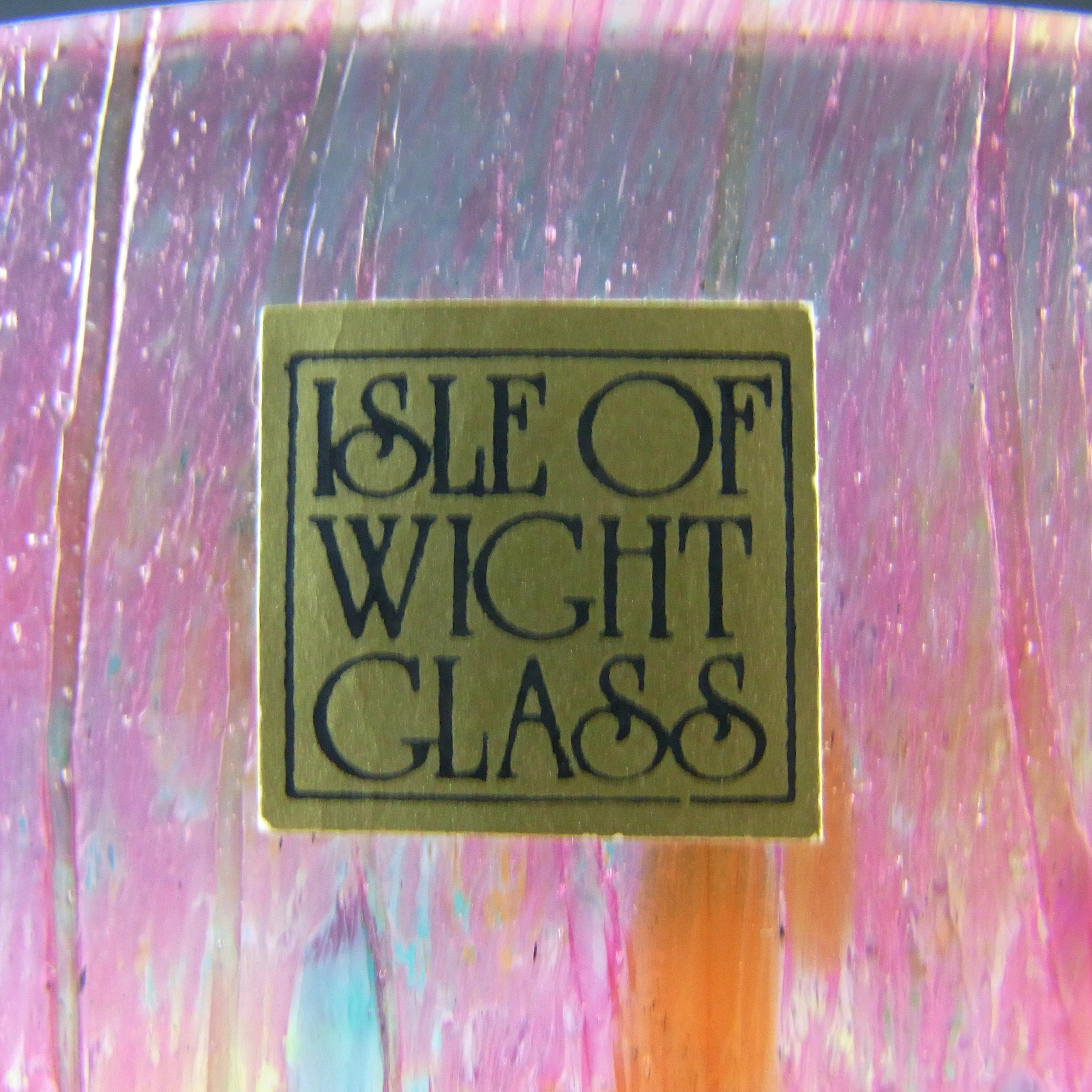 (image for) Isle of Wight Studio 'Summer Fruits' Cranberry Glass Vase - Click Image to Close