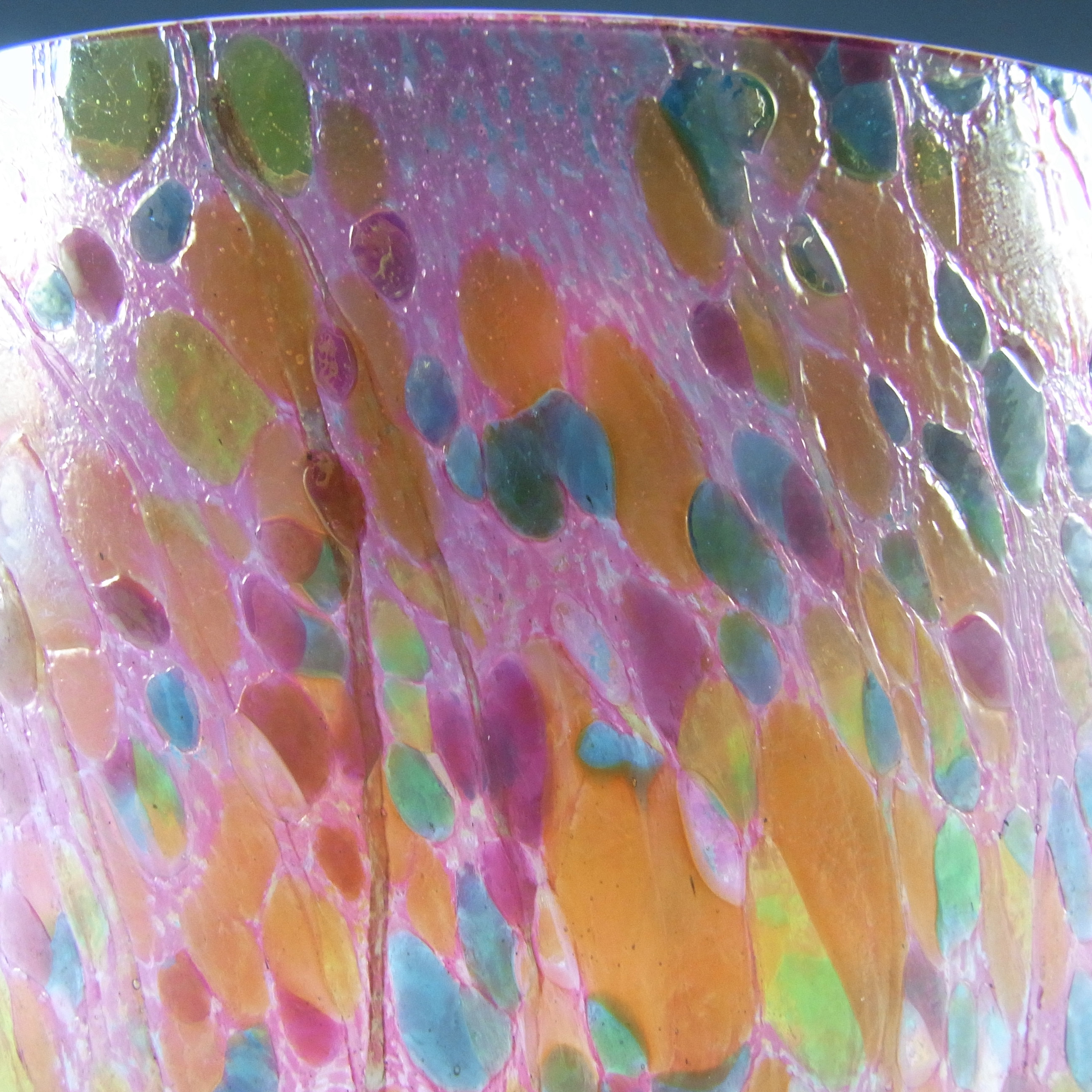 (image for) Isle of Wight Studio 'Summer Fruits' Cranberry Glass Vase - Click Image to Close