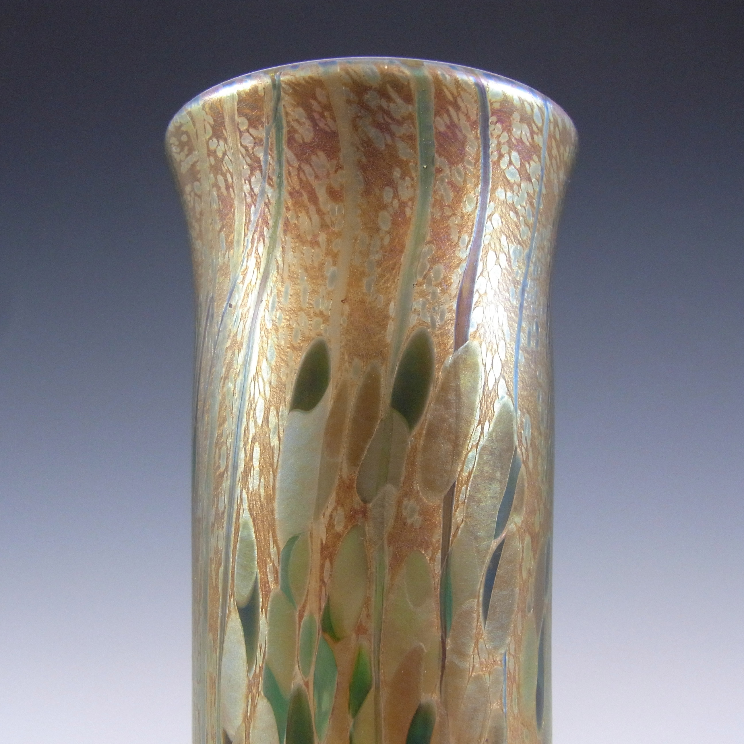 (image for) Isle of Wight Studio 'Summer Fruits' Goldberry Glass Vase - Click Image to Close