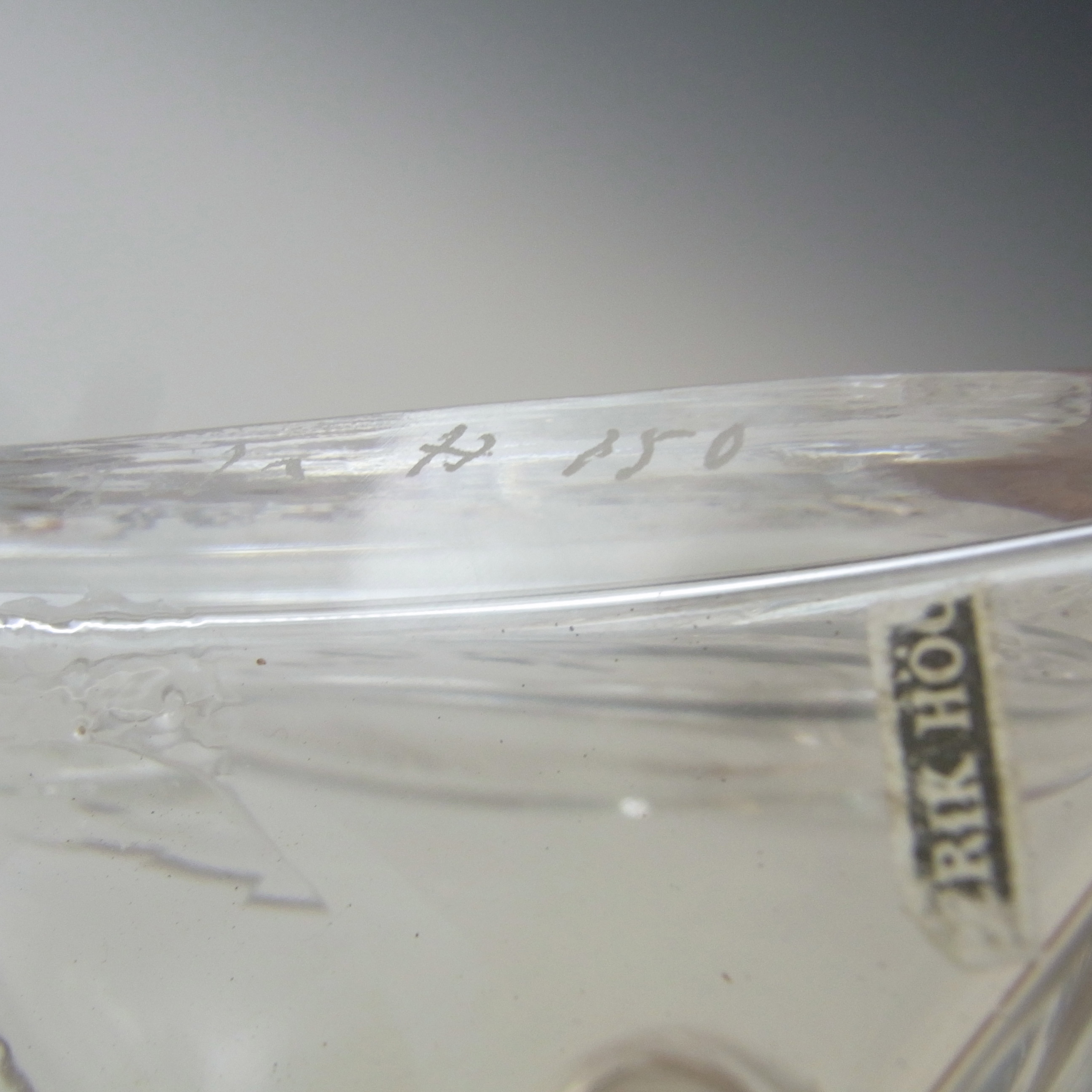 (image for) SIGNED Boda Swedish Glass "Cats" Bottle by Erik Hoglund - Click Image to Close