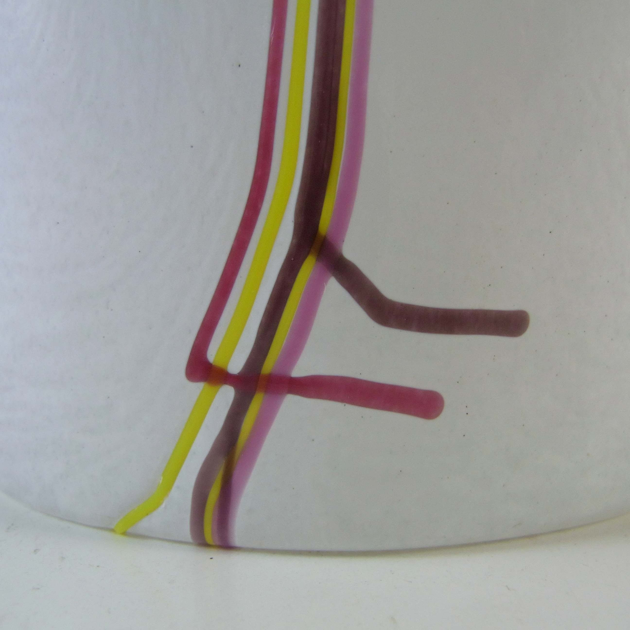 SIGNED Kosta Boda Glass 'Rainbow' Vase Bertil Vallien #48227 - Click Image to Close
