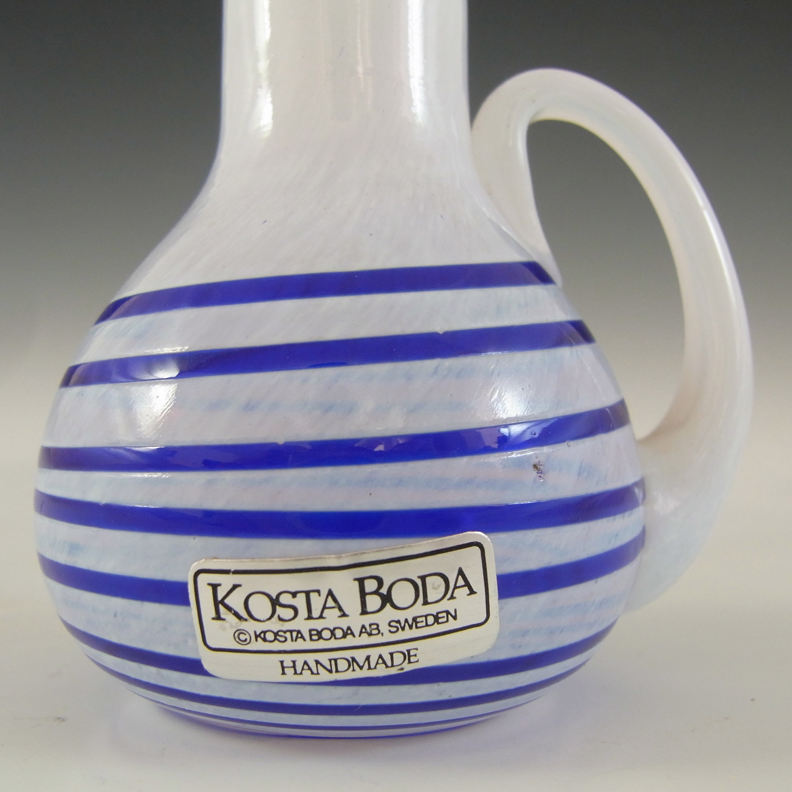 (image for) SIGNED Kosta Boda Glass Jug by Ulrica Vallien #88012 - Click Image to Close