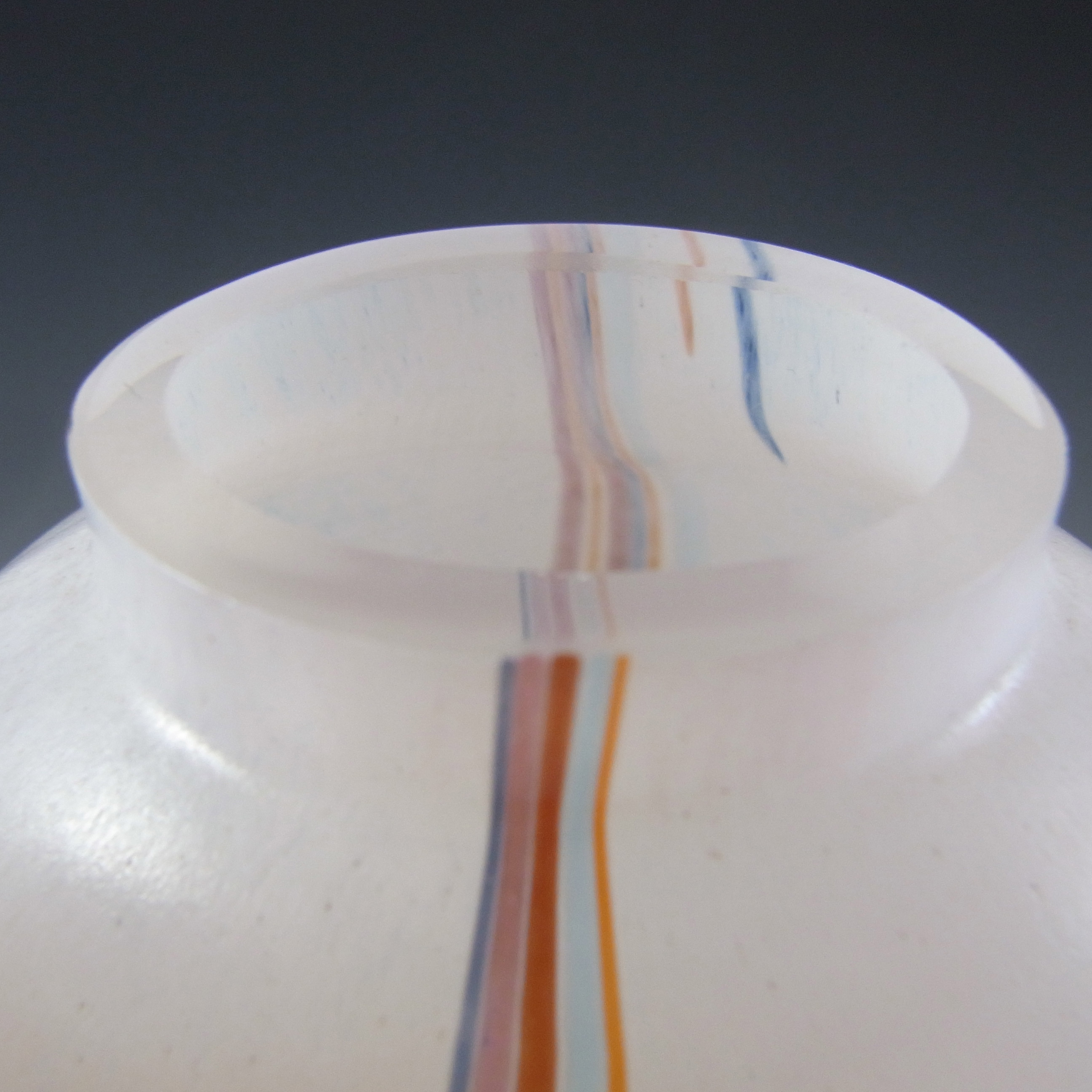 Kosta Boda Glass 'Rainbow' Vase by Bertil Vallien - Signed - Click Image to Close