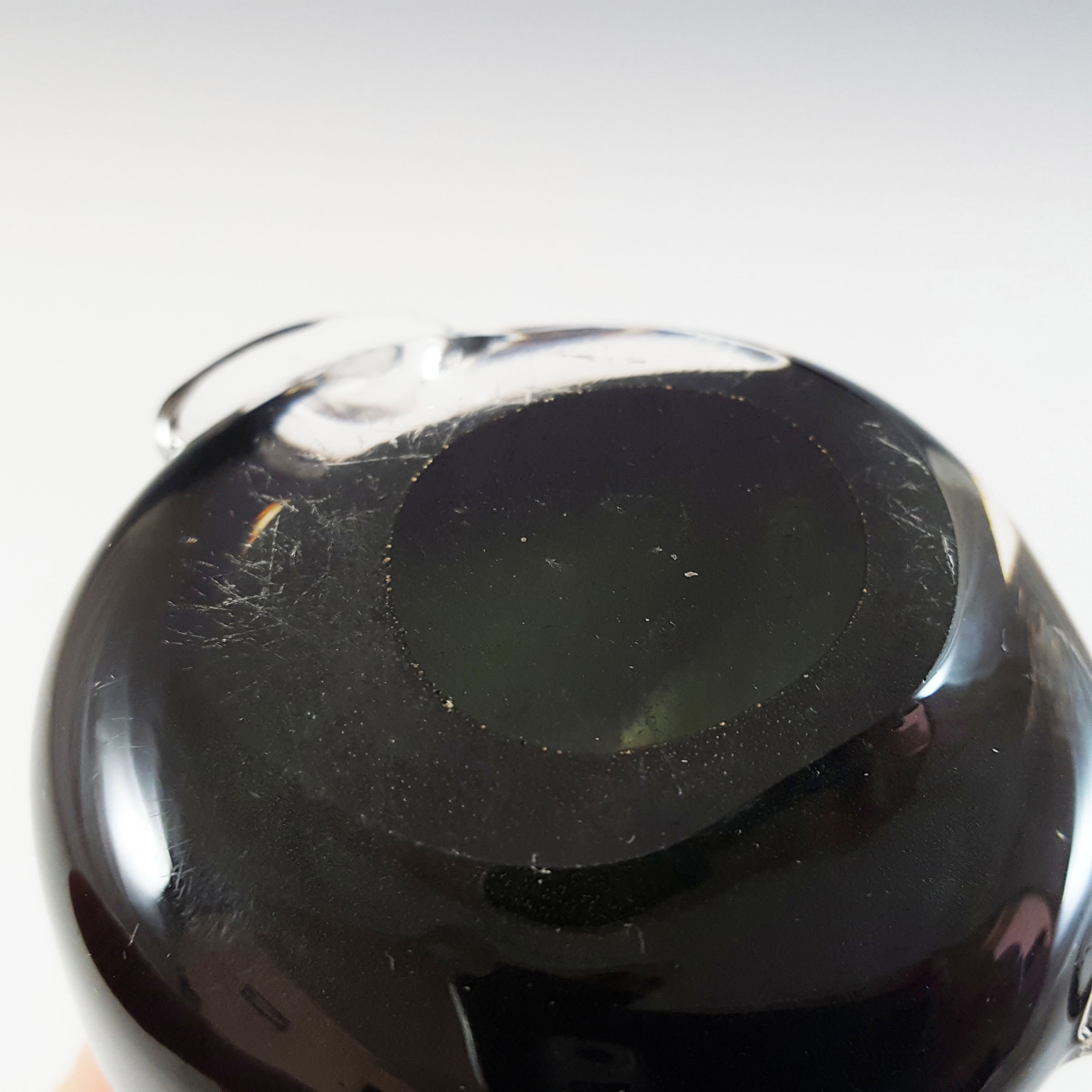 (image for) LABELLED Langham Black Glass Vintage Frog Sculpture - Click Image to Close