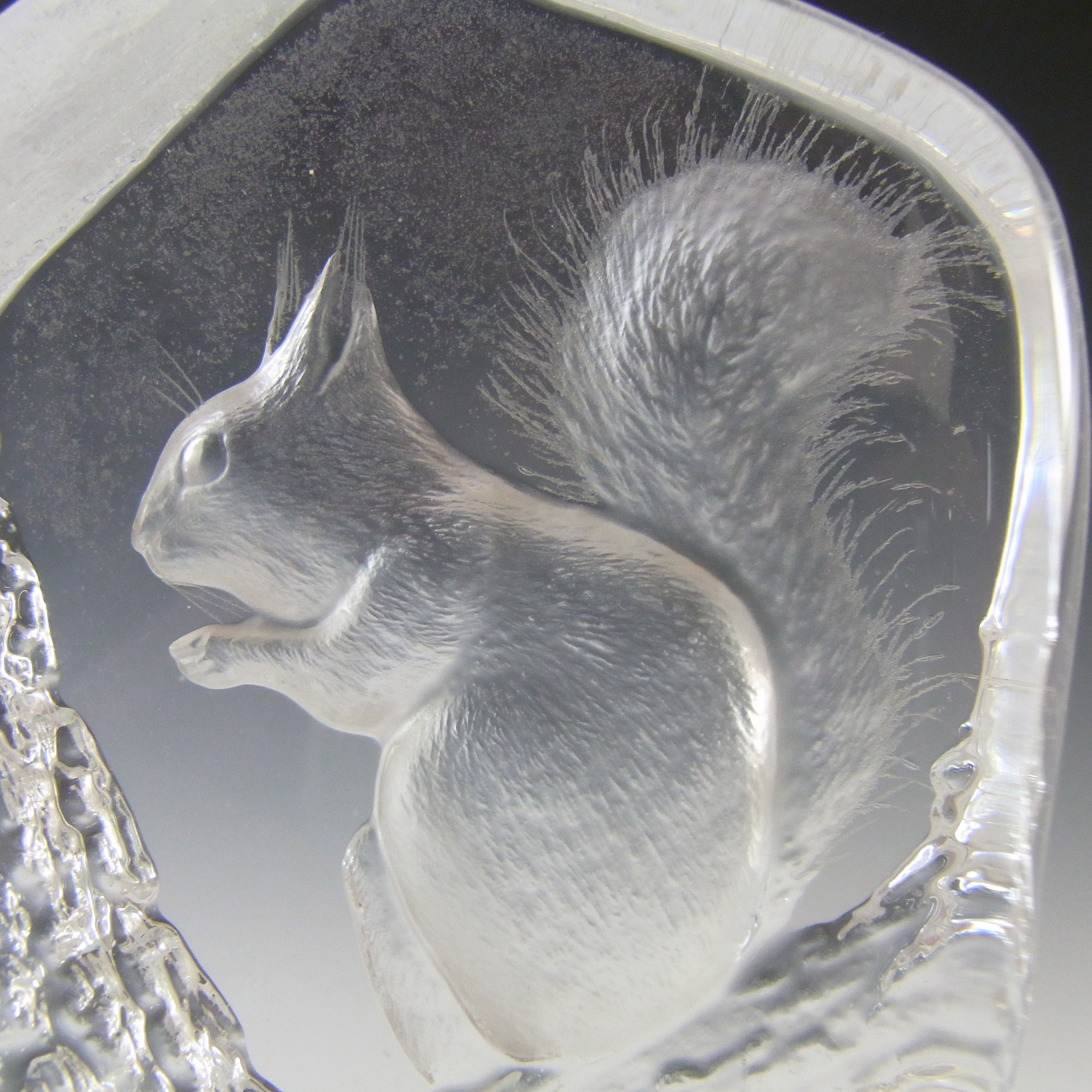 (image for) Mats Jonasson #3280 Glass Squirrel Paperweight - Signed - Click Image to Close