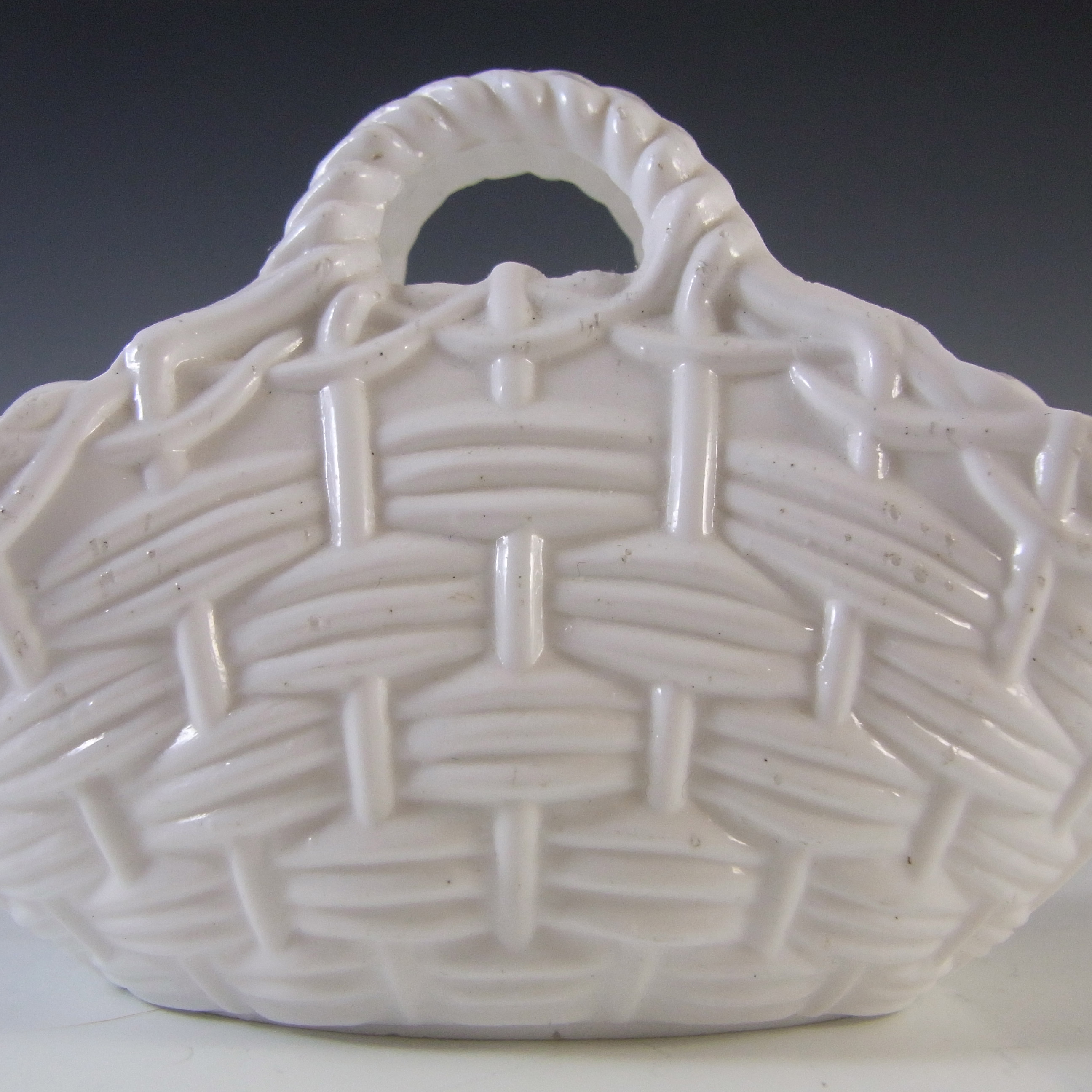 MARKED Sowerby Victorian White Milk Glass Basket Bowl #1157 - Click Image to Close