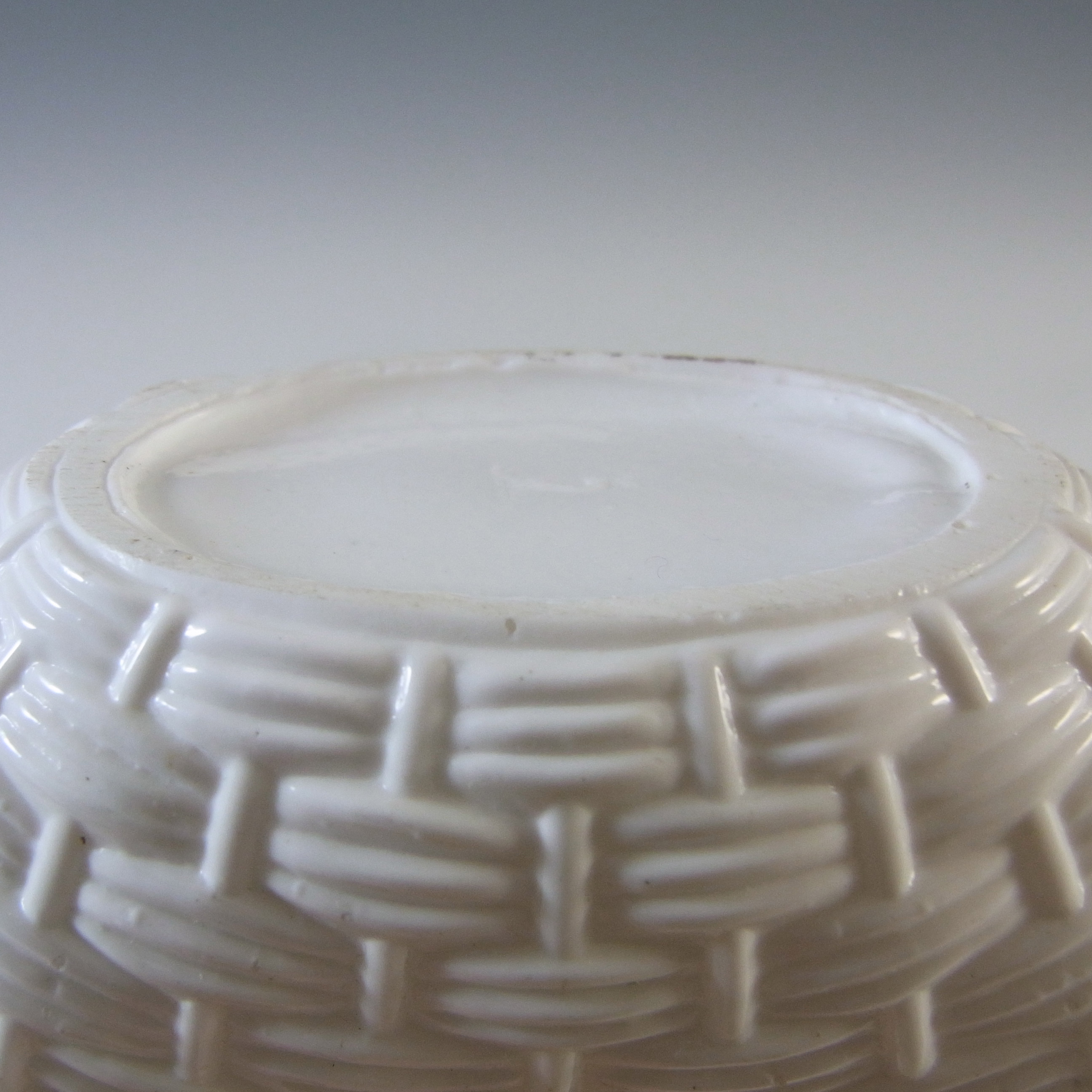 MARKED Sowerby Victorian White Milk Glass Basket Bowl #1157 - Click Image to Close