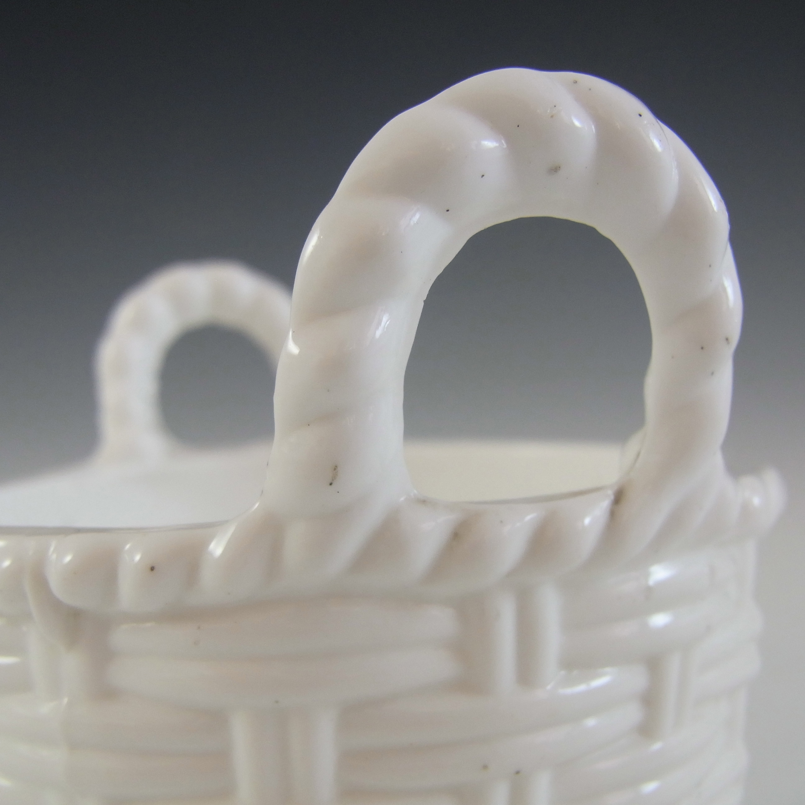 (image for) Sowerby #1102 Victorian White Milk Glass Basket Bowl - Marked - Click Image to Close