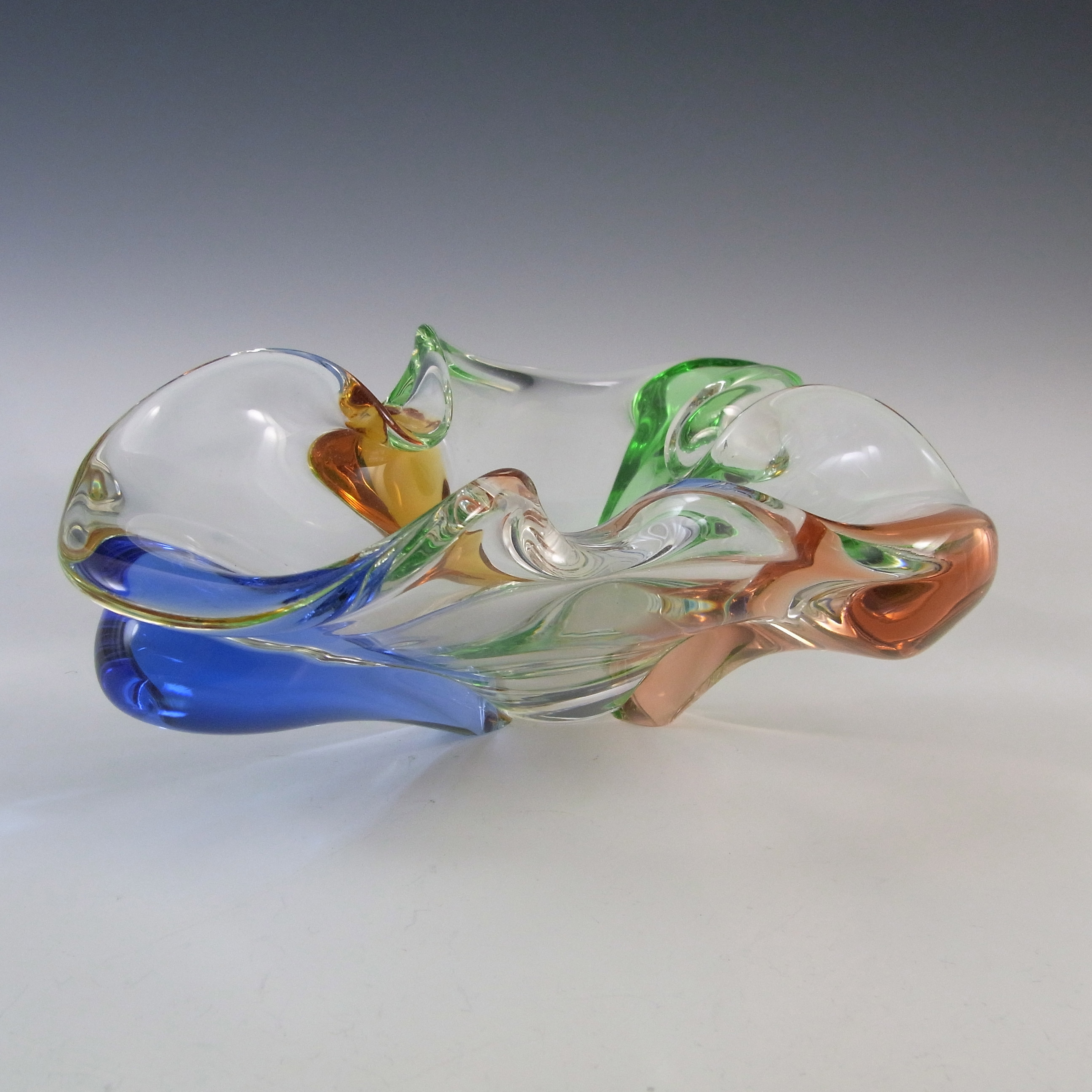 (image for) Mstisov Mid-Century Czech Glass Rhapsody Bowl by Frantisek Zemek - Click Image to Close