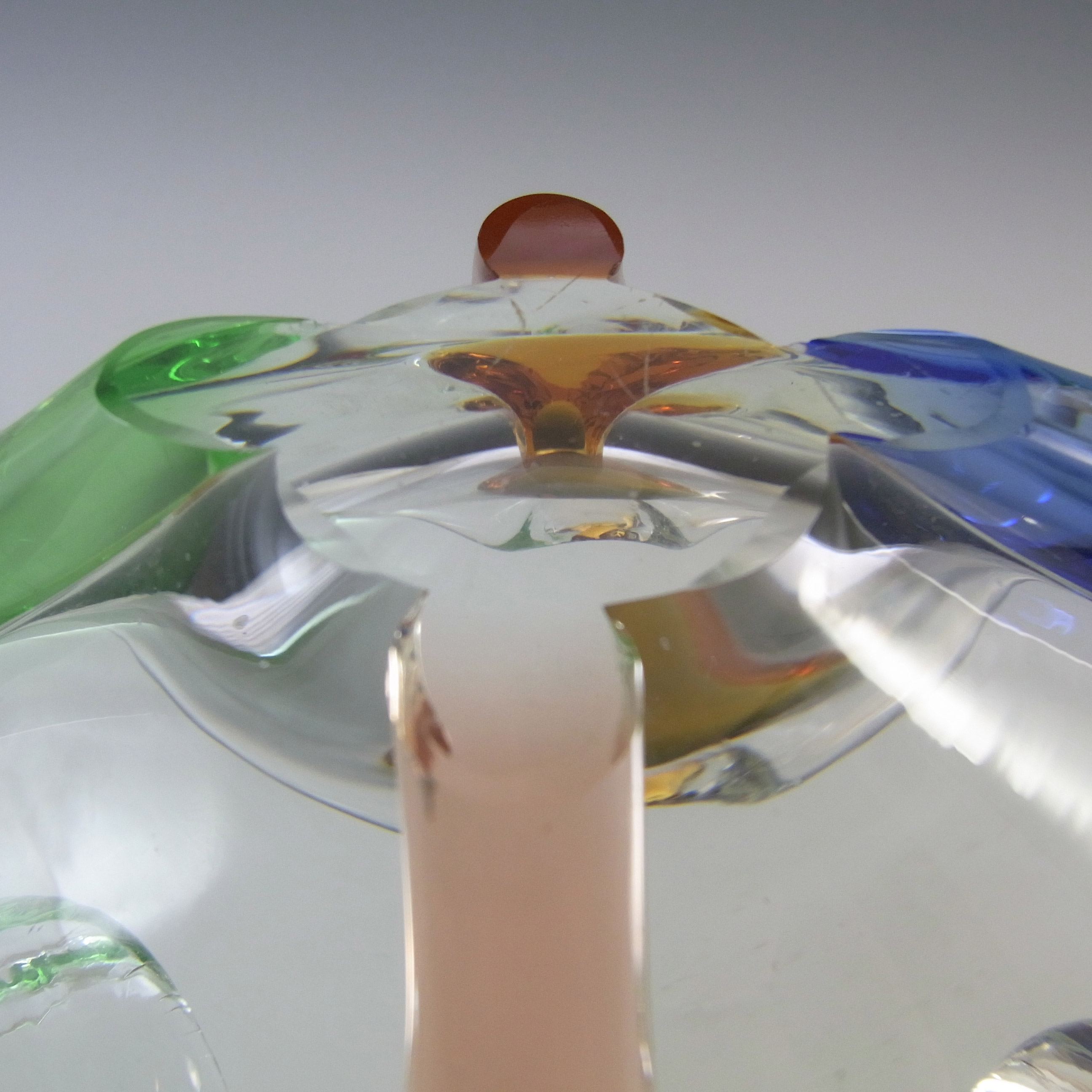 Mstisov Mid-Century Czech Glass Rhapsody Bowl by Frantisek Zemek - Click Image to Close