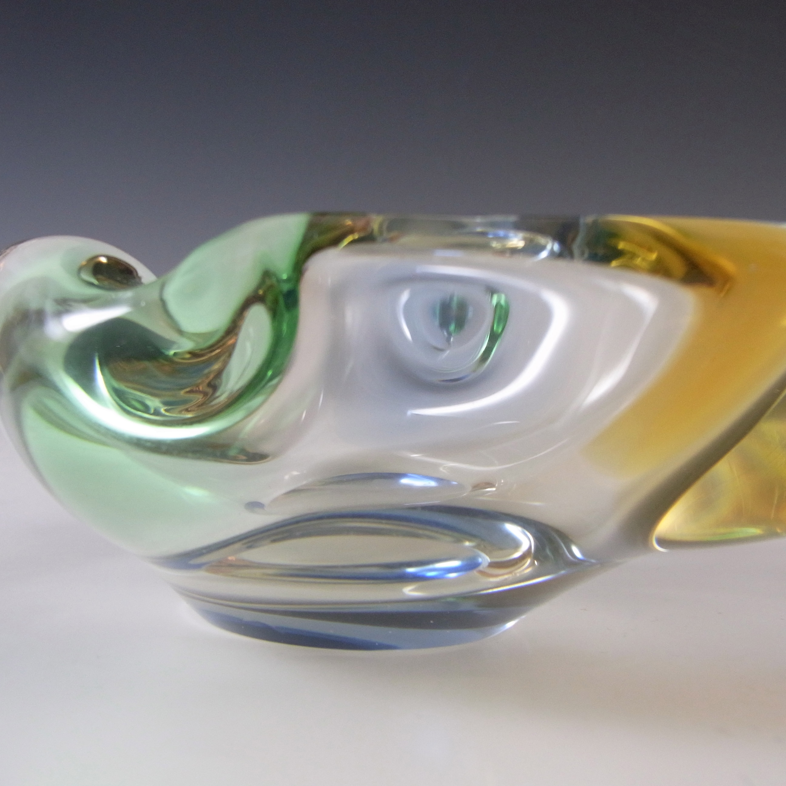 (image for) Mstisov Retro Czech Glass Rhapsody Bowl by Frantisek Zemek - Click Image to Close