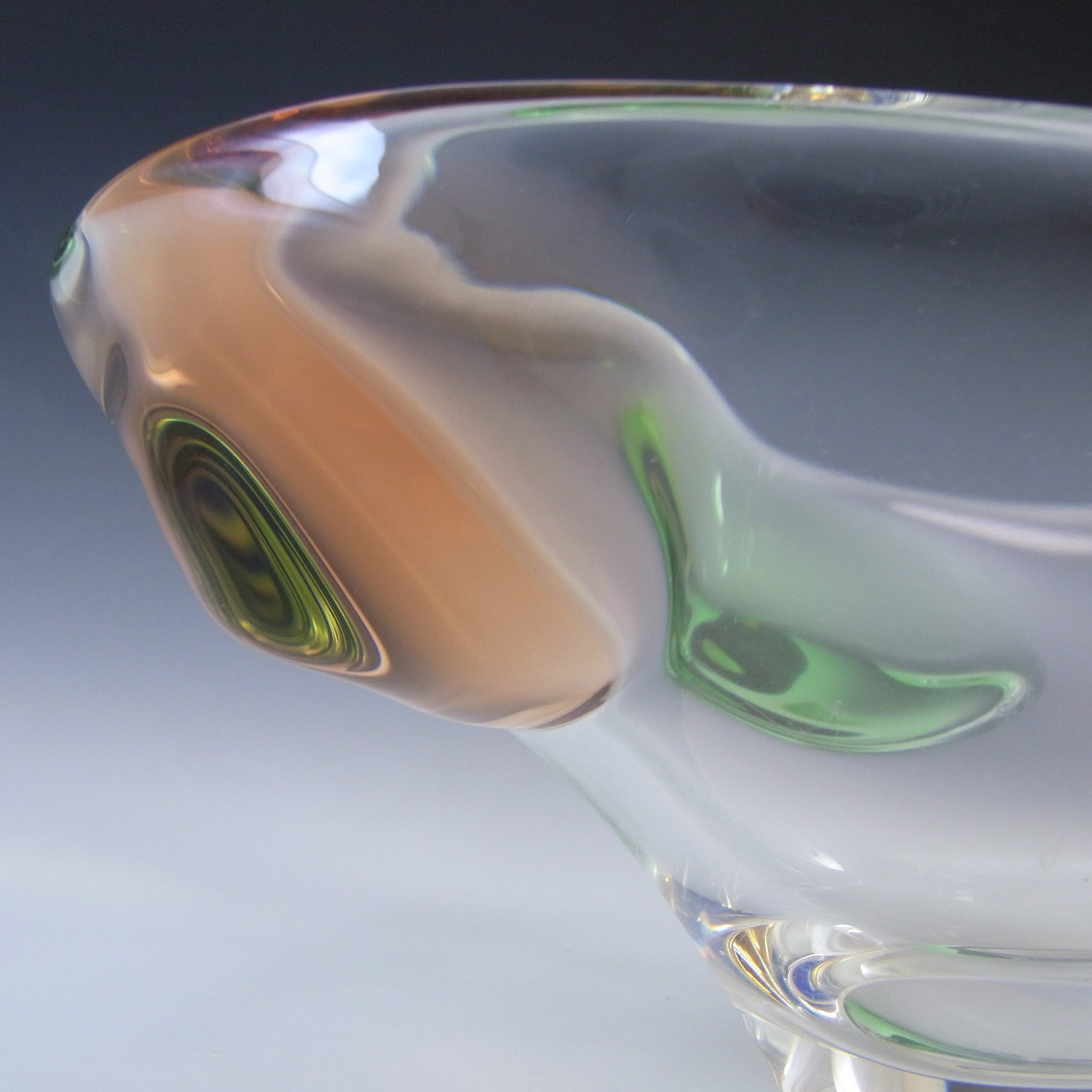 Mstisov LARGE Czech Glass Rhapsody Bowl by Frantisek Zemek - Click Image to Close