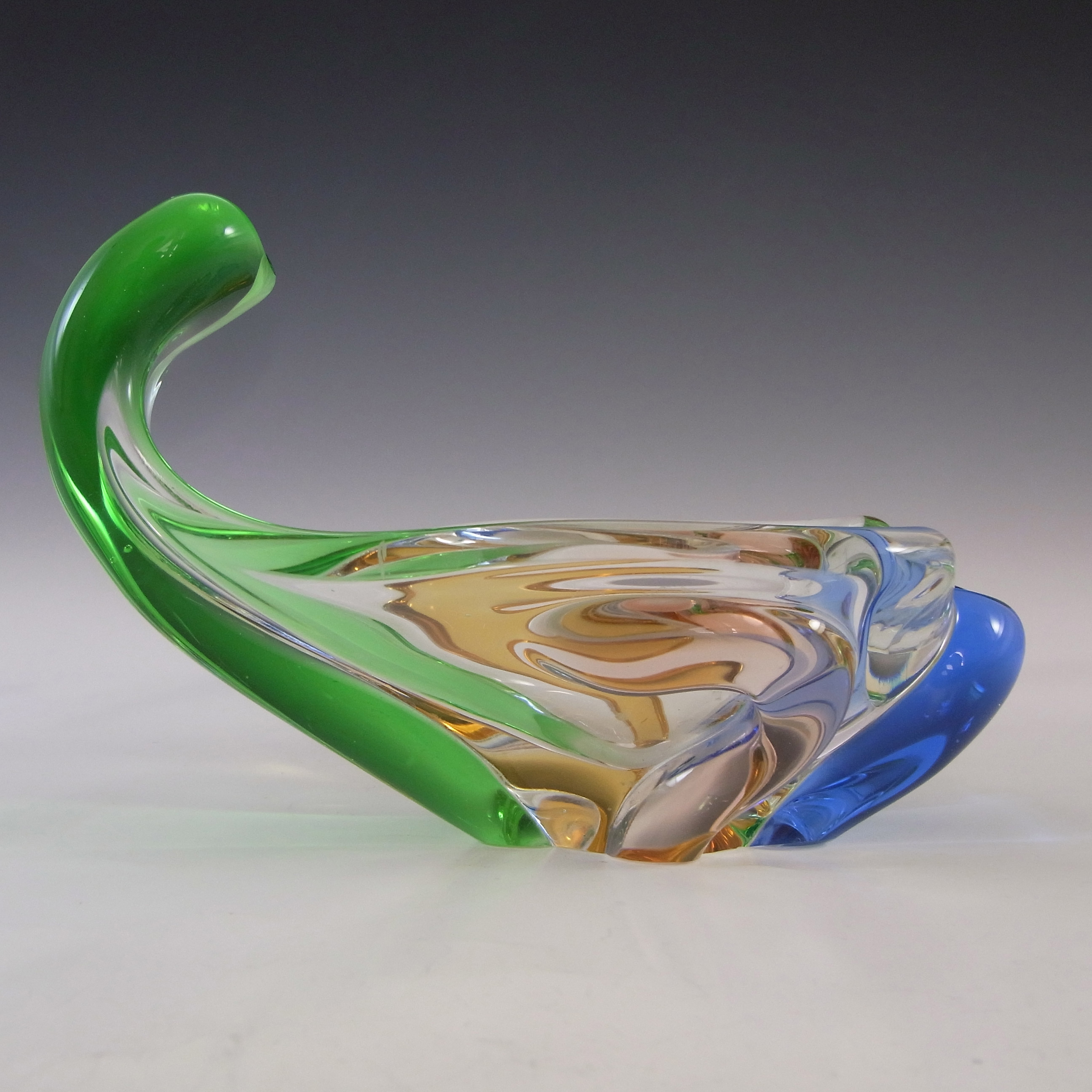 Mstisov Czech Glass Rhapsody Organic Bowl by Frantisek Zemek - Click Image to Close