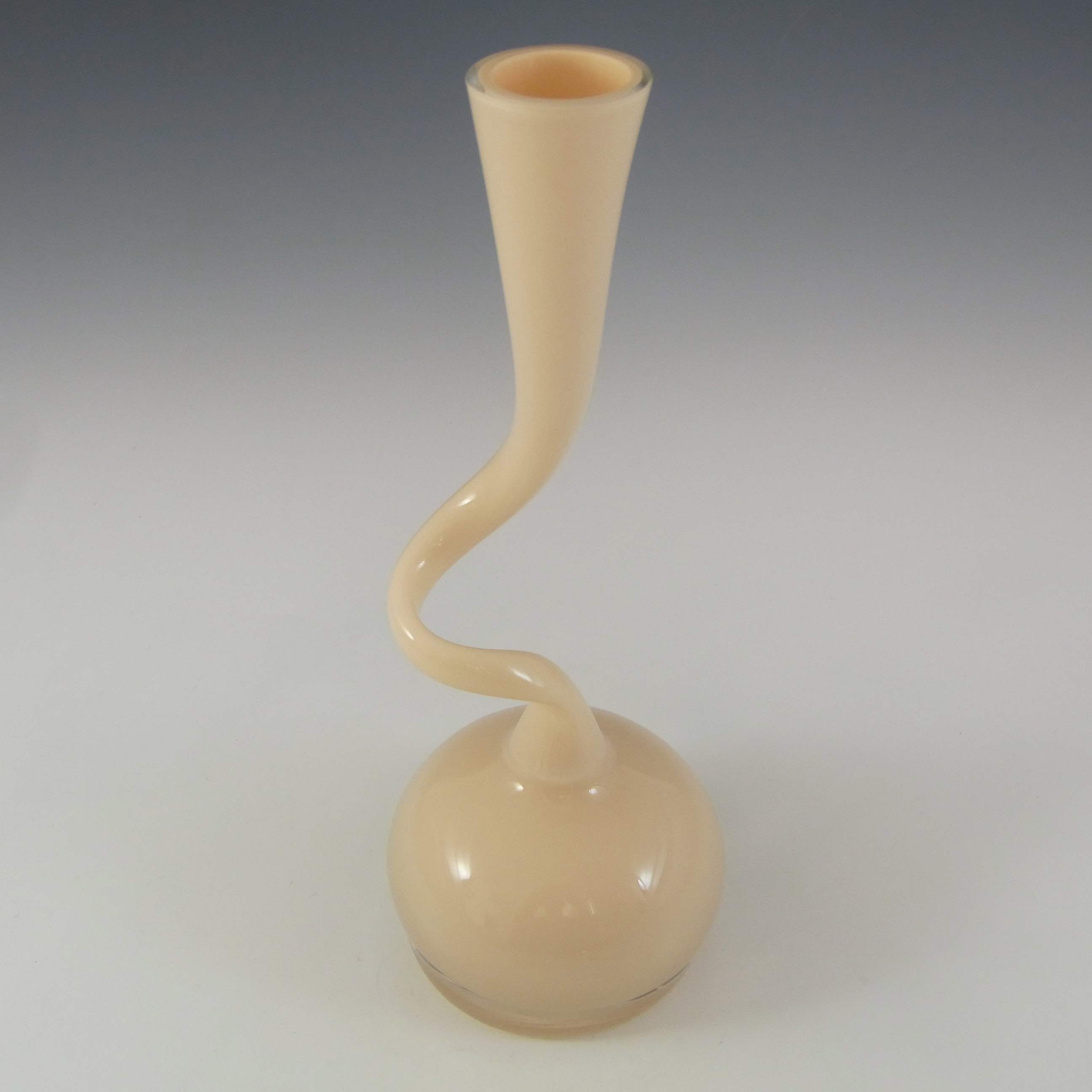 (image for) Normann Copenhagen Scandinavian Cream Cased Glass 'Swing' Vase - Click Image to Close