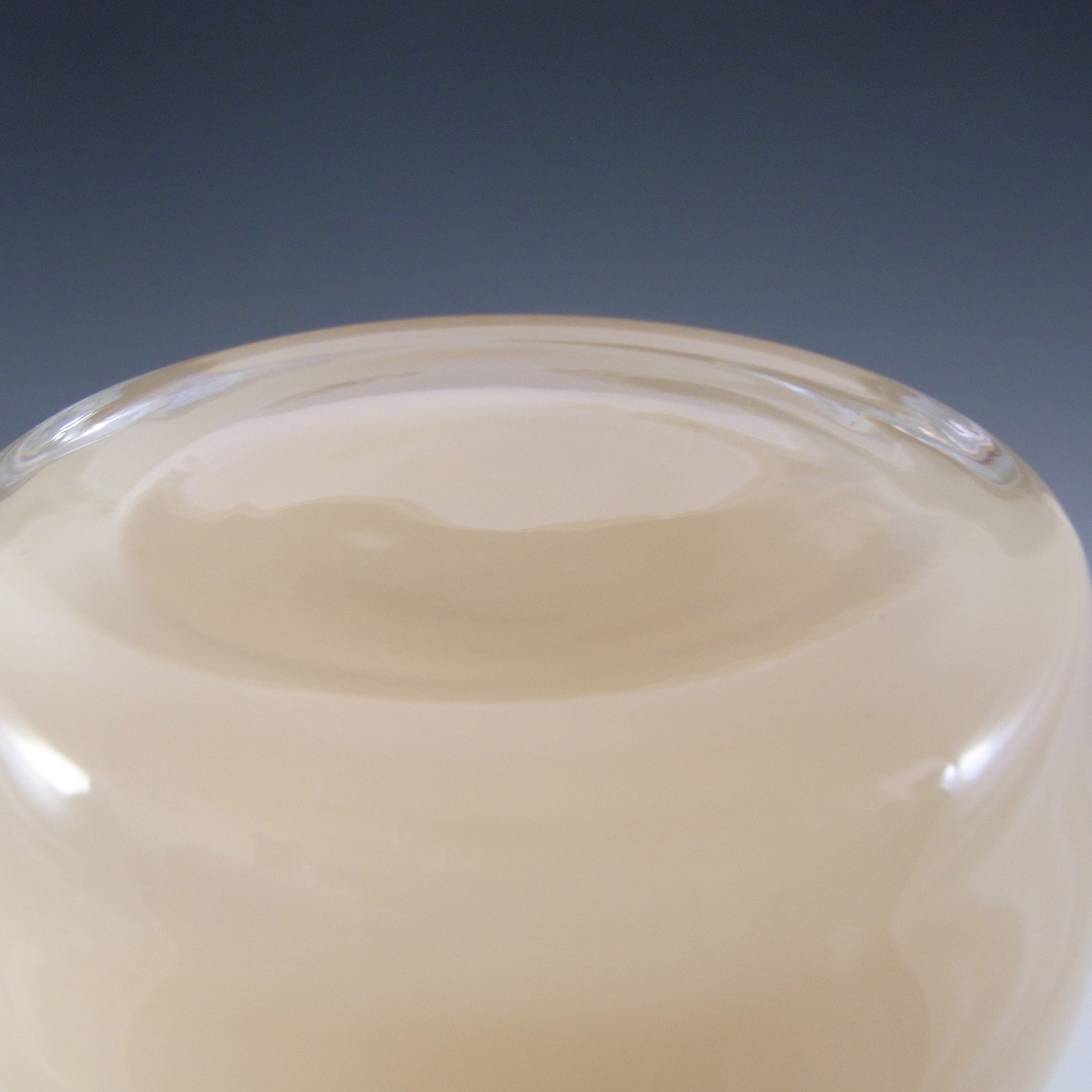 (image for) Normann Copenhagen Scandinavian Cream Cased Glass 'Swing' Vase - Click Image to Close