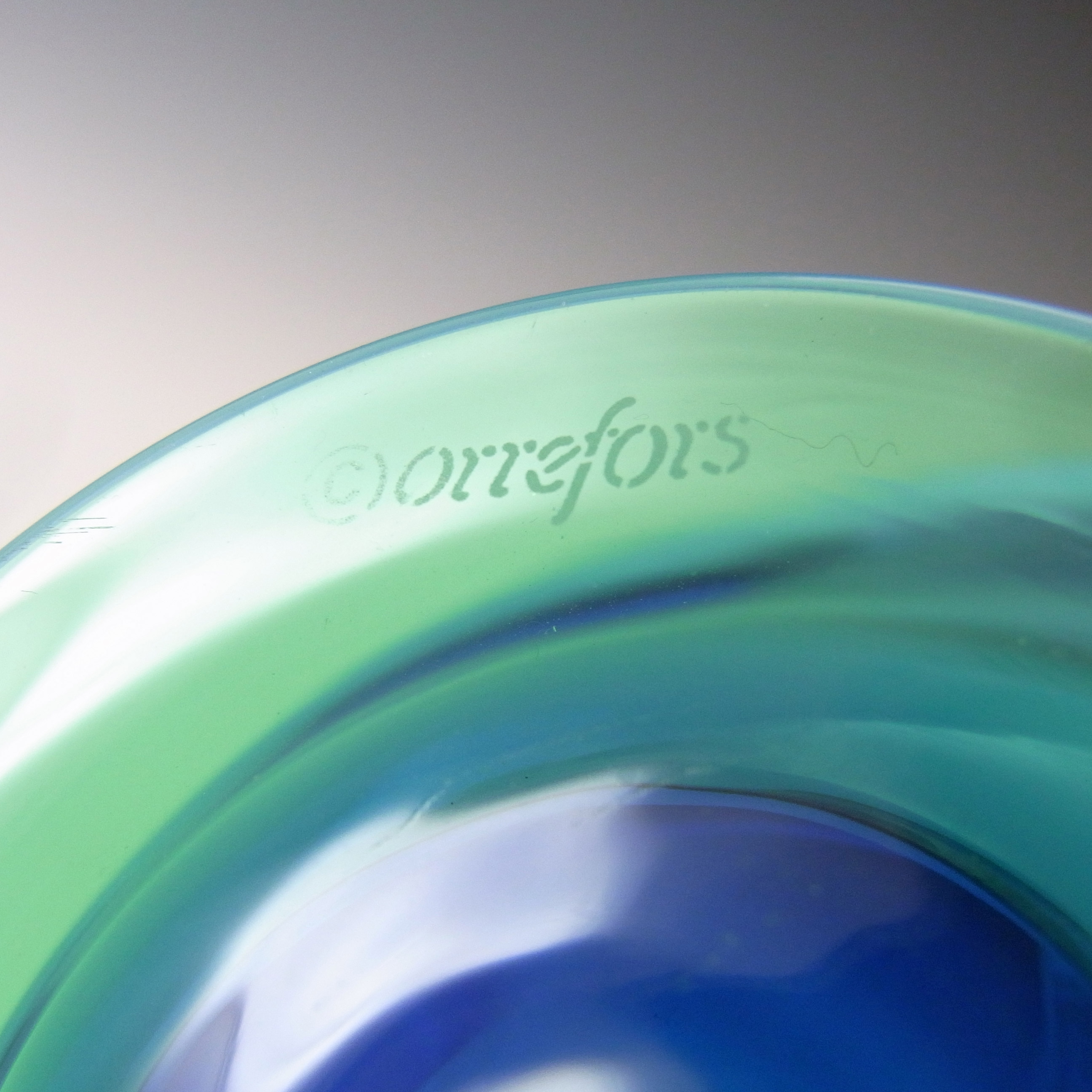 Orrefors Glass "Louise" Creamer & Bowl by Erika Lagerbielke - Click Image to Close