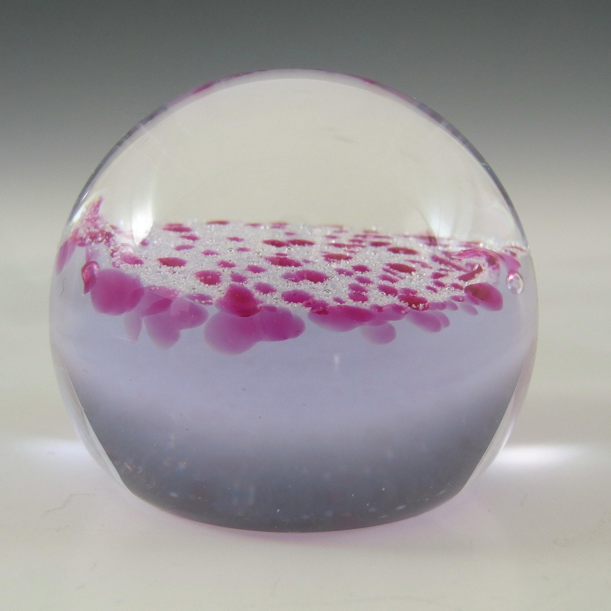 BOXED & MARKED Caithness Pink Glass "'Wisp" Paperweight - Click Image to Close