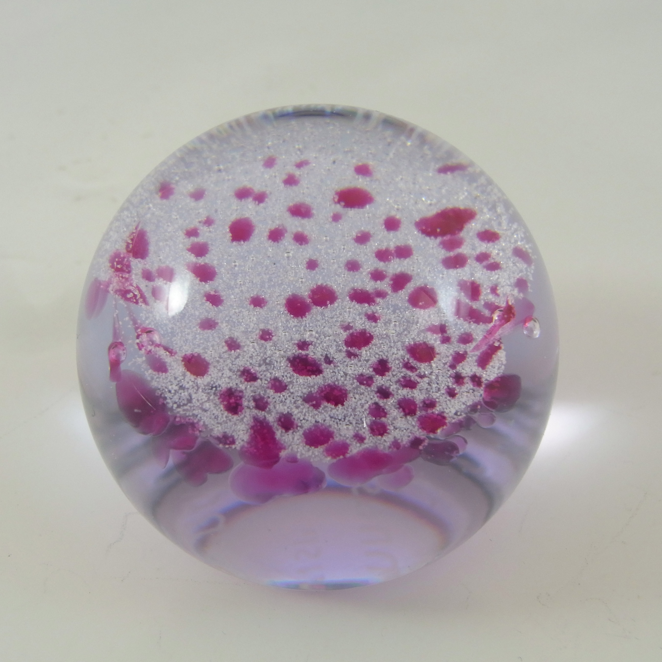 (image for) BOXED & MARKED Caithness Pink Glass "'Wisp" Paperweight - Click Image to Close