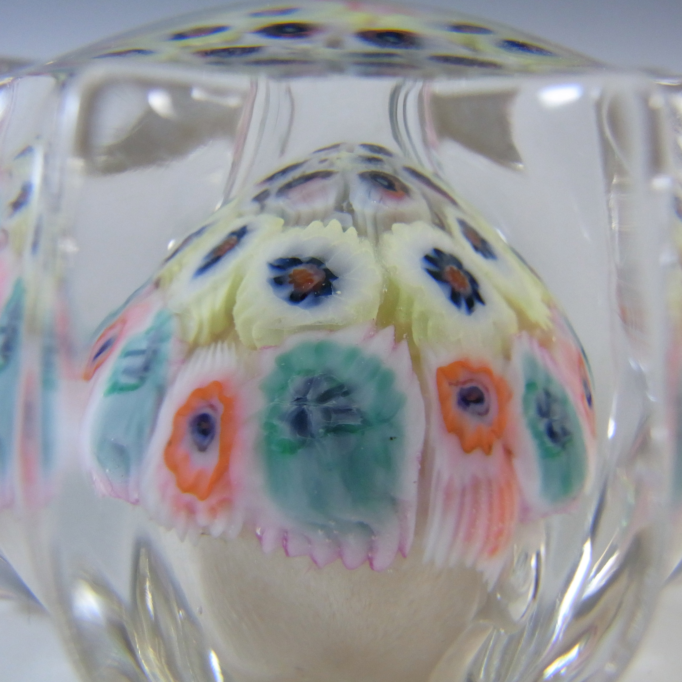 (image for) Strathearn Scottish Vintage Glass Millefiori Canes Paperweight - Click Image to Close