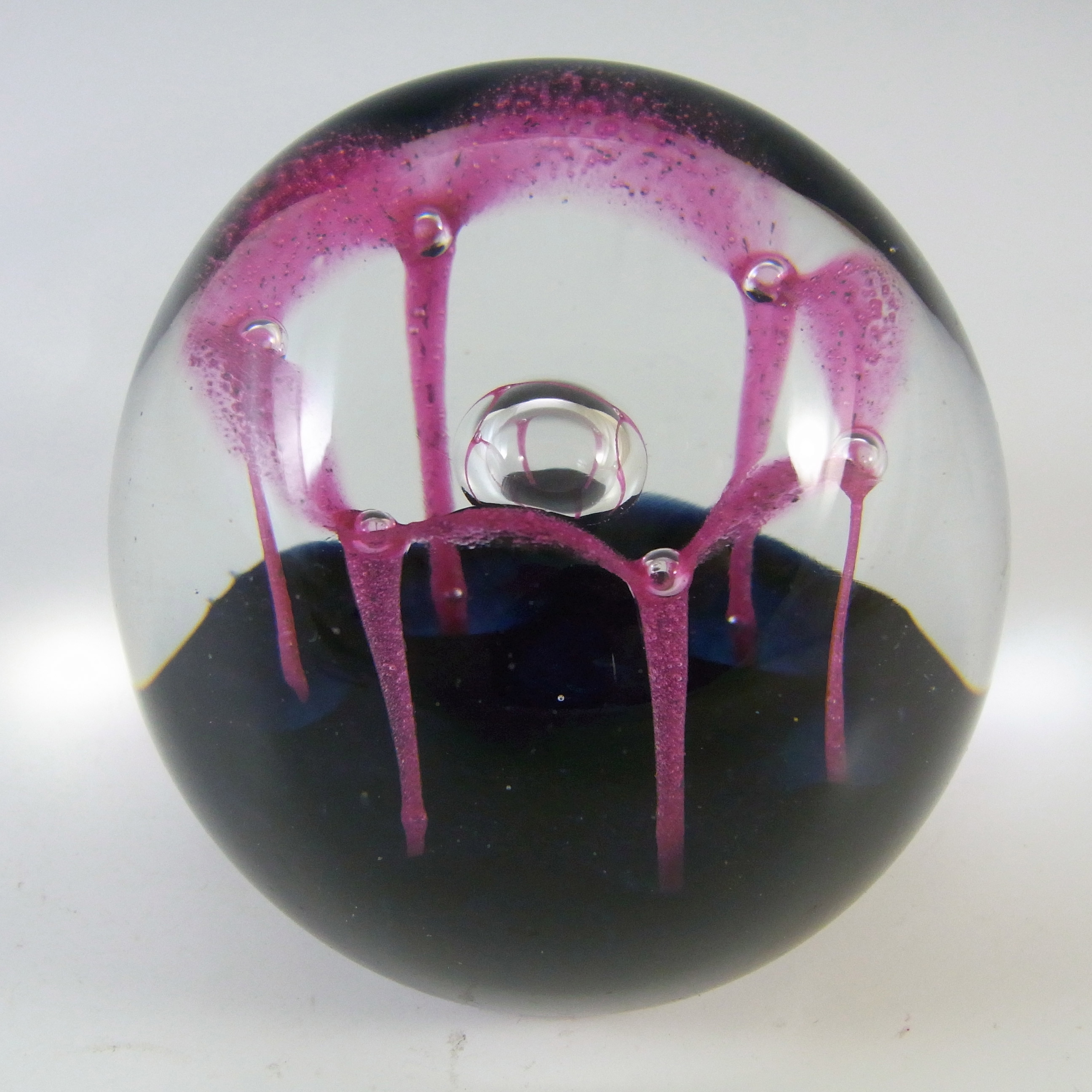 (image for) MARKED Caithness Pink & Blue Glass "Maydance" Paperweight - Click Image to Close