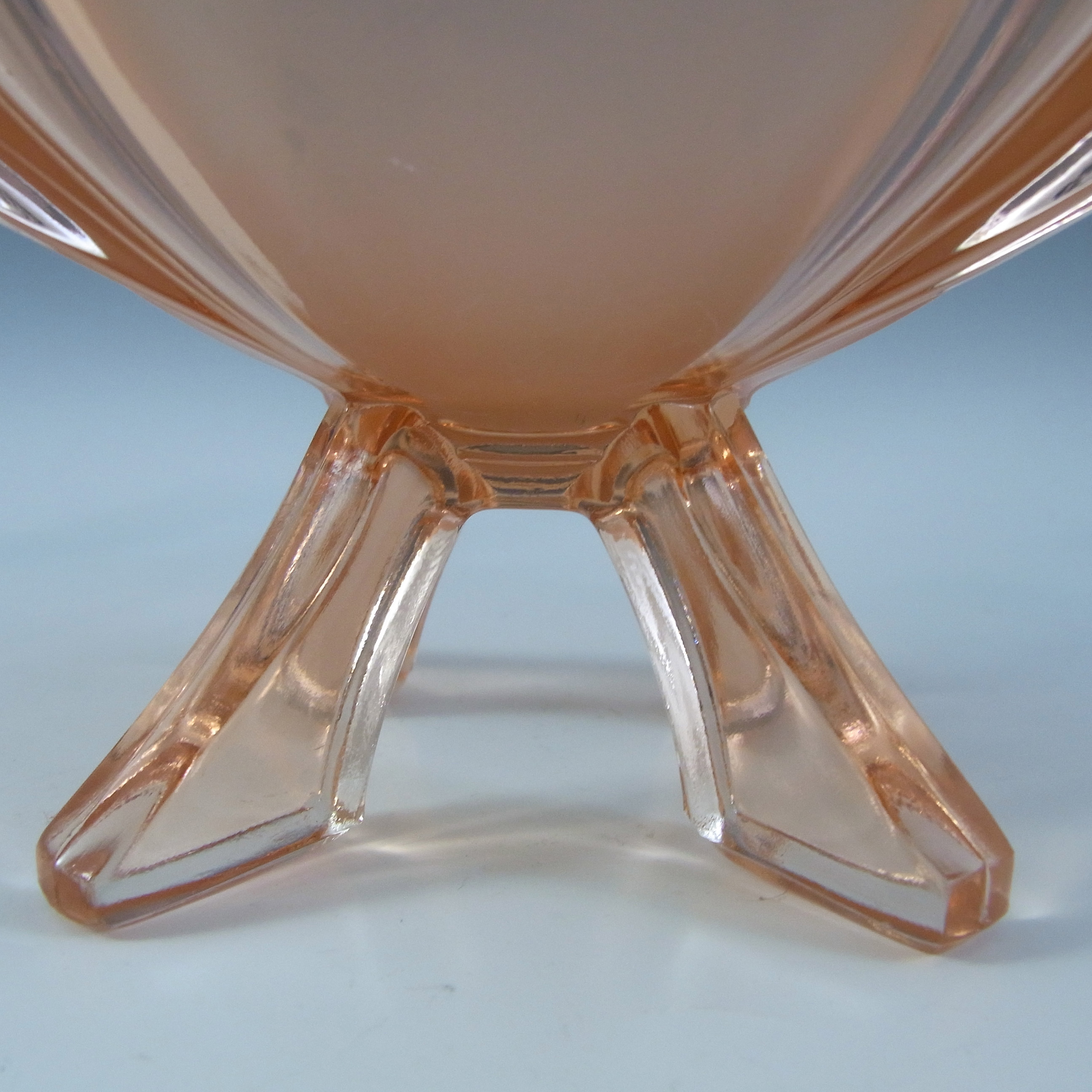 (image for) Stölzle #19283 Czech Art Deco Vintage Pink Glass Bowl - Click Image to Close
