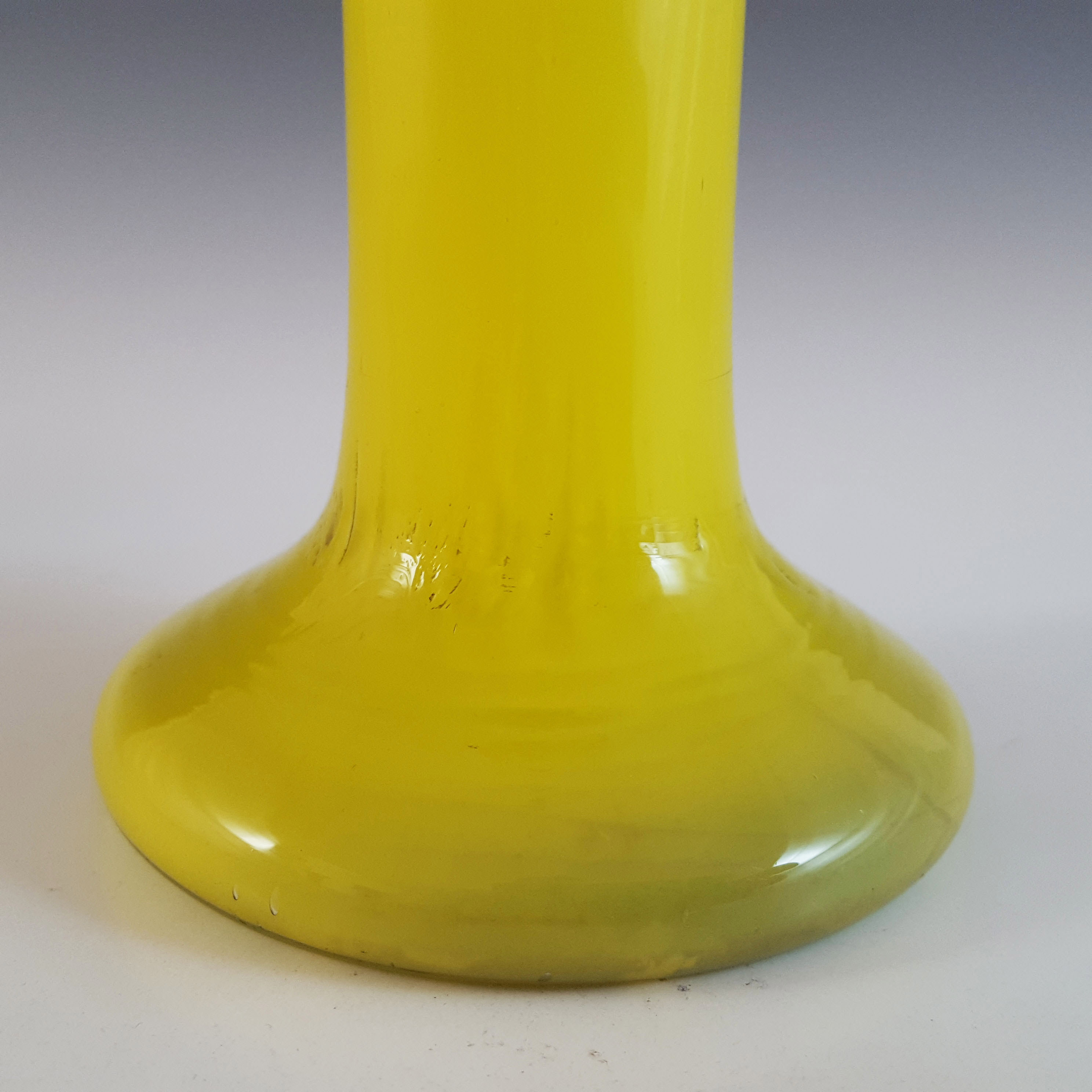 (image for) Czech / Bohemian 1930's Yellow & Black Tango Glass Vase - Click Image to Close