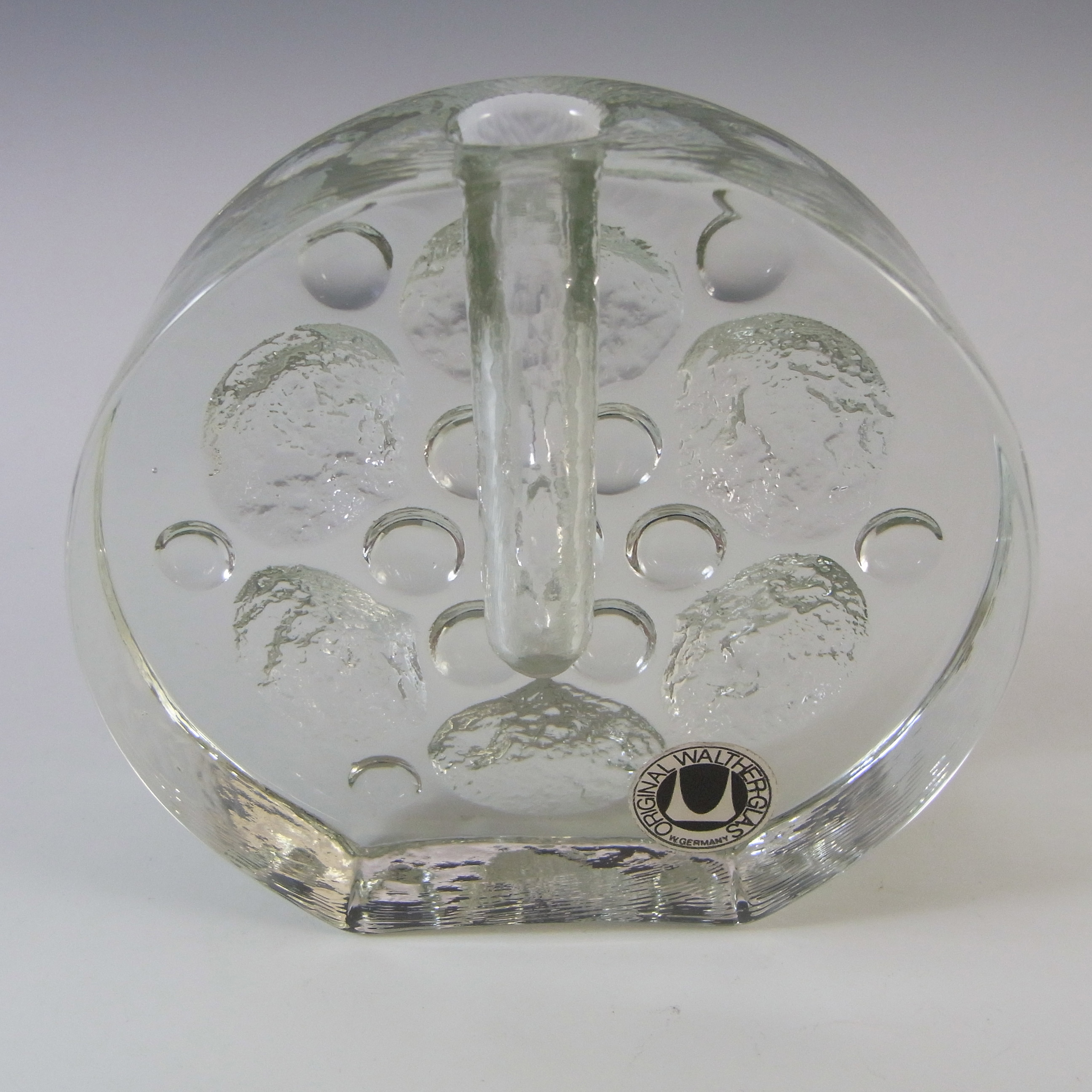 (image for) LABELLED Walther Glas German Solifleur Glass Stem Vase - Click Image to Close