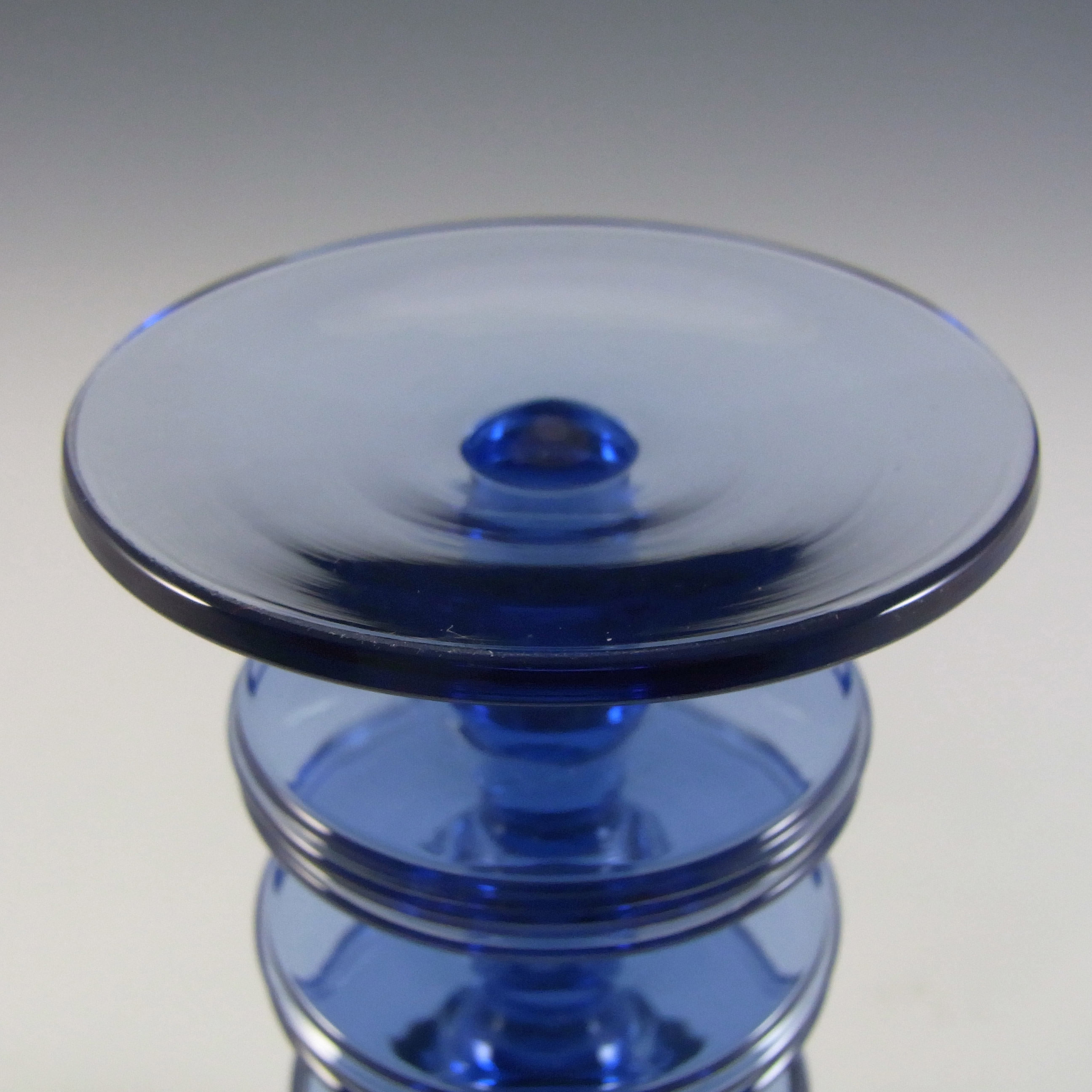 (image for) Wedgwood Pale Blue Glass Sheringham Candlestick RSW13/3 - Click Image to Close