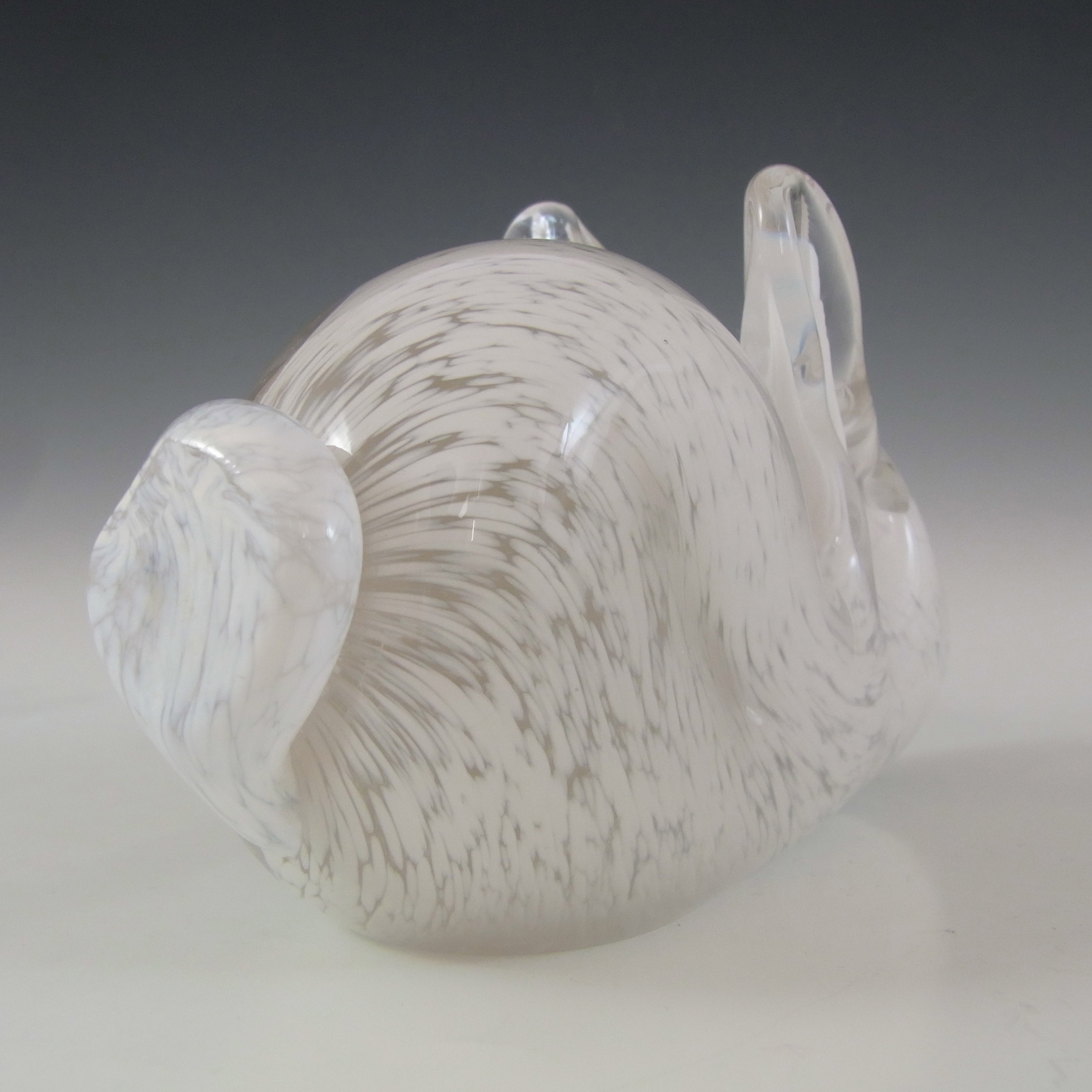 (image for) MARKED Wedgwood White Glass Rabbit Paperweight RSW413 - Click Image to Close
