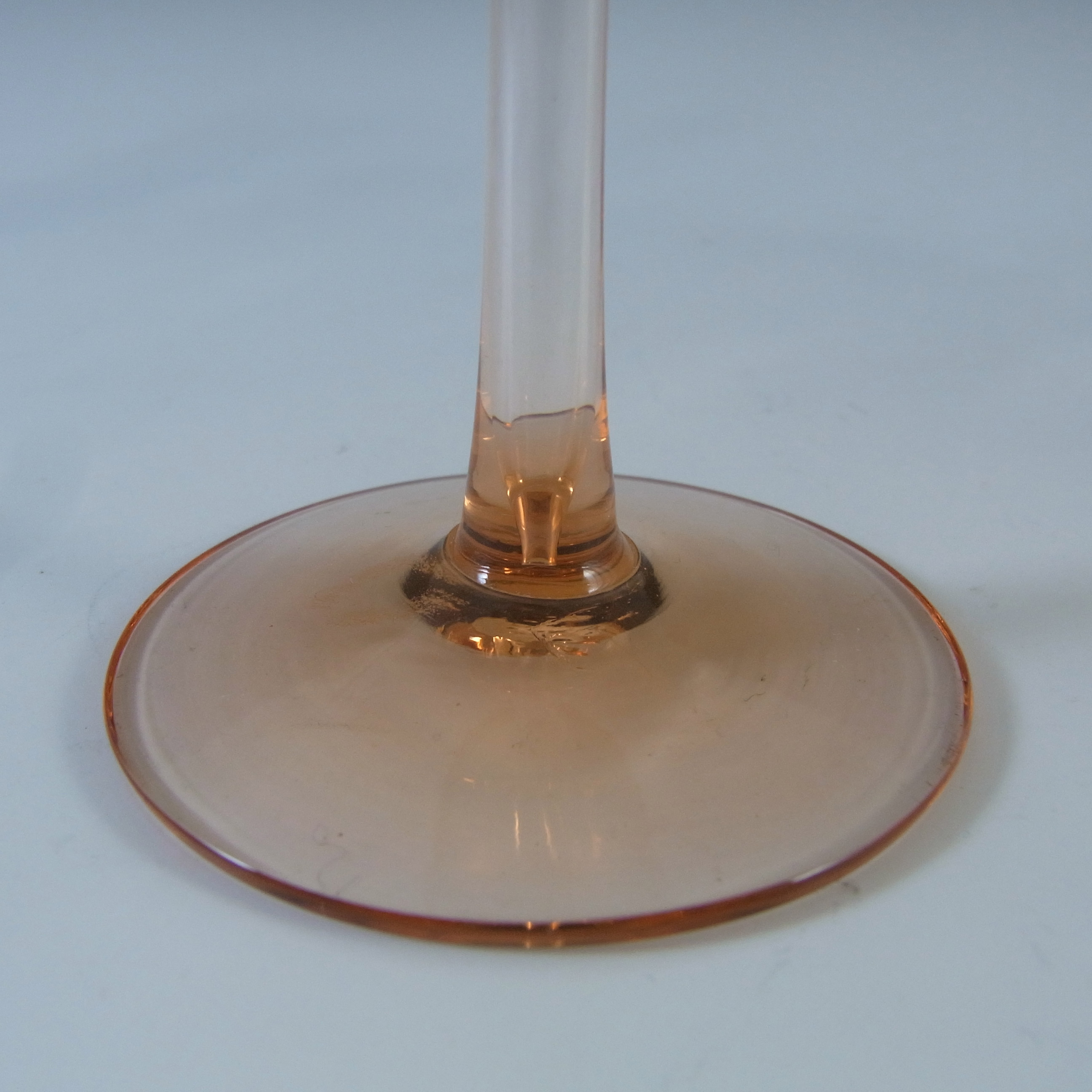 (image for) MARKED 5.25" Wedgwood Topaz Glass Brancaster Candlestick RSW15 - Click Image to Close