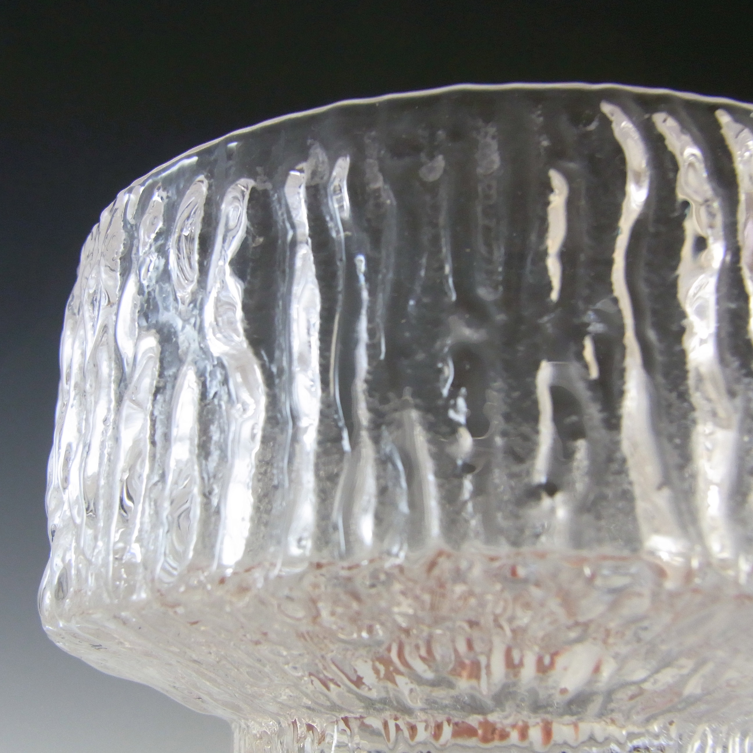 (image for) Whitefriars #M136 Geoffrey Baxter Textured Glass Fruit Bowl - Click Image to Close