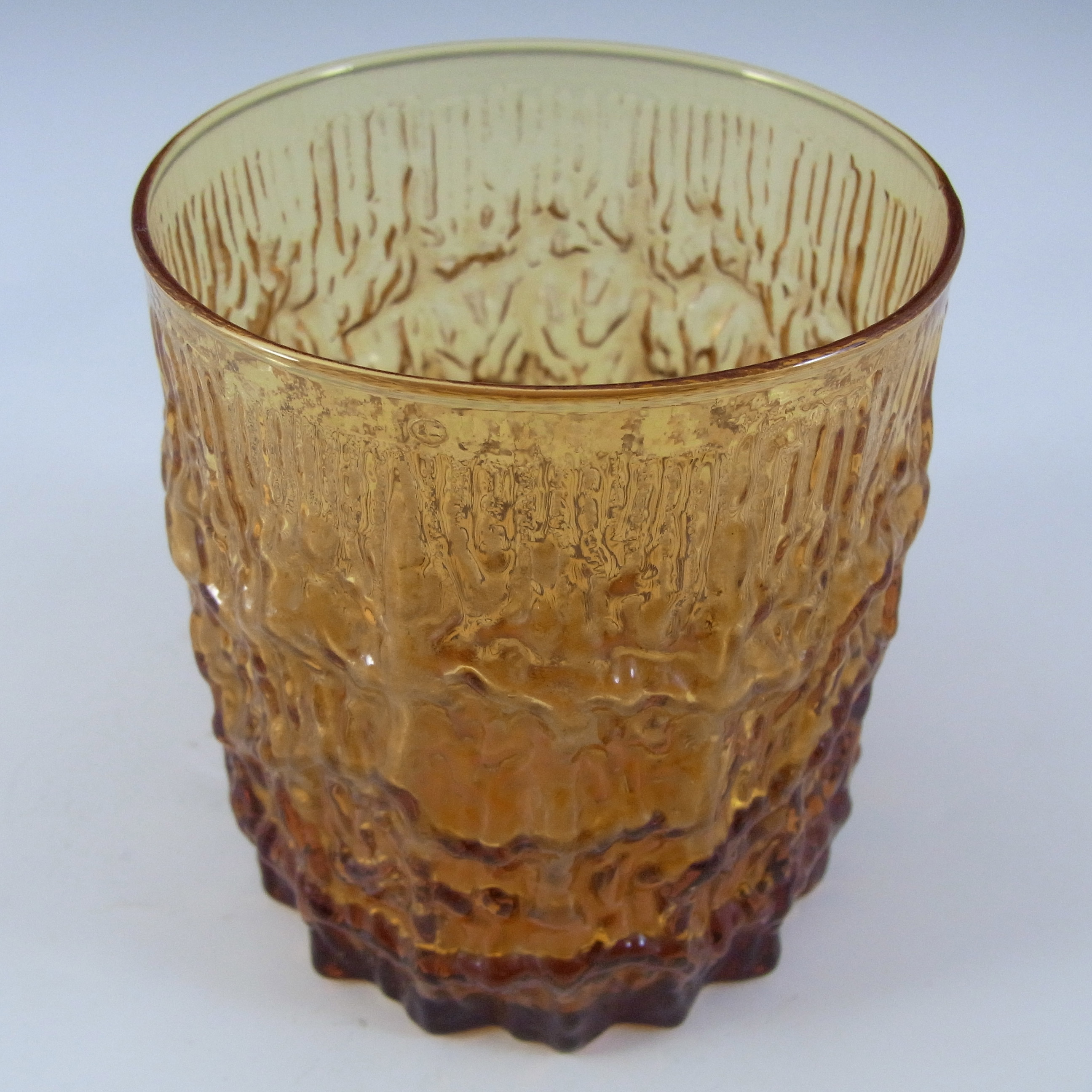 (image for) Selezione IVV Italian 2 x Textured Glass Bark Tumblers - Click Image to Close