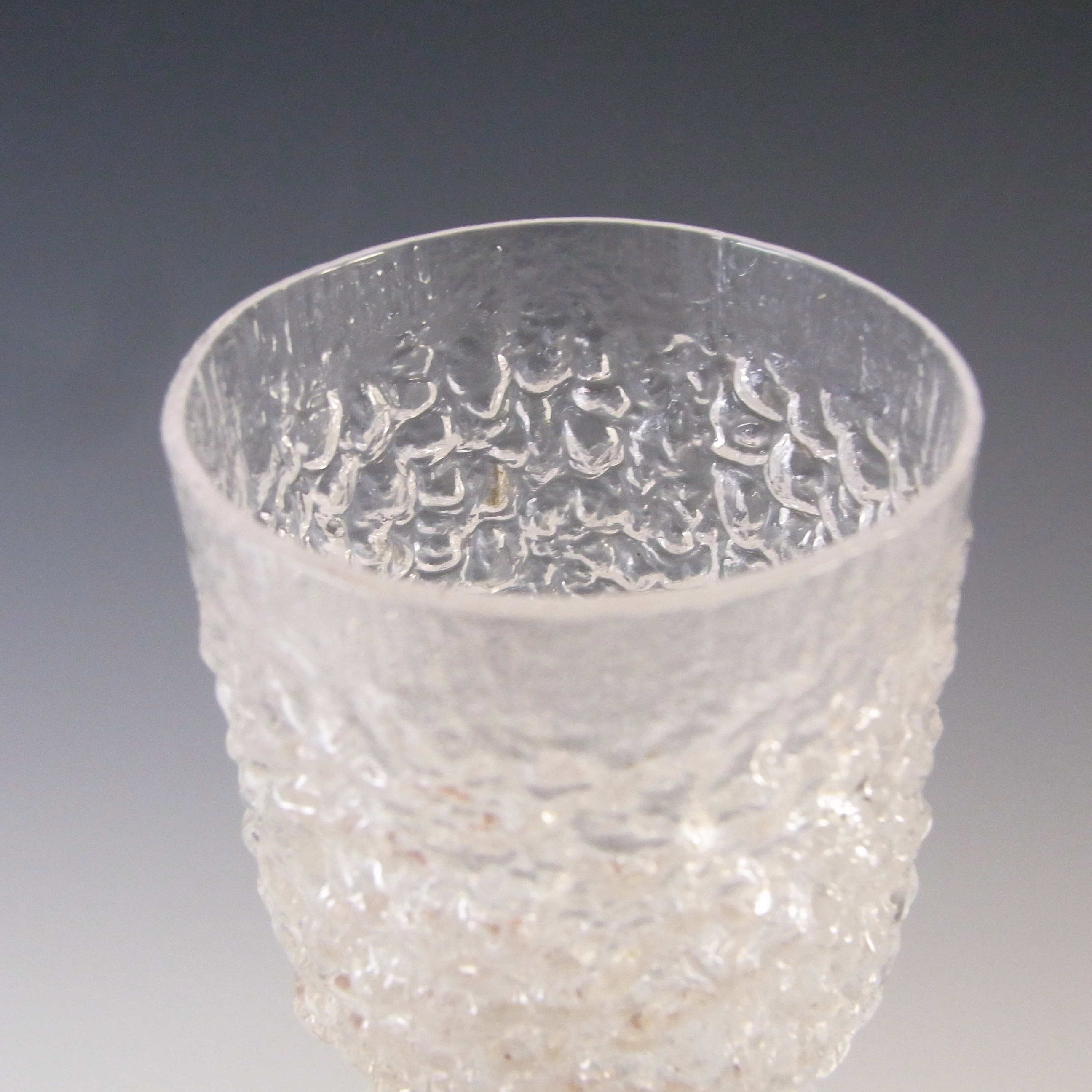 Whitefriars #M155 Geoffrey Baxter Textured Sherry / Wine Glasses - Click Image to Close