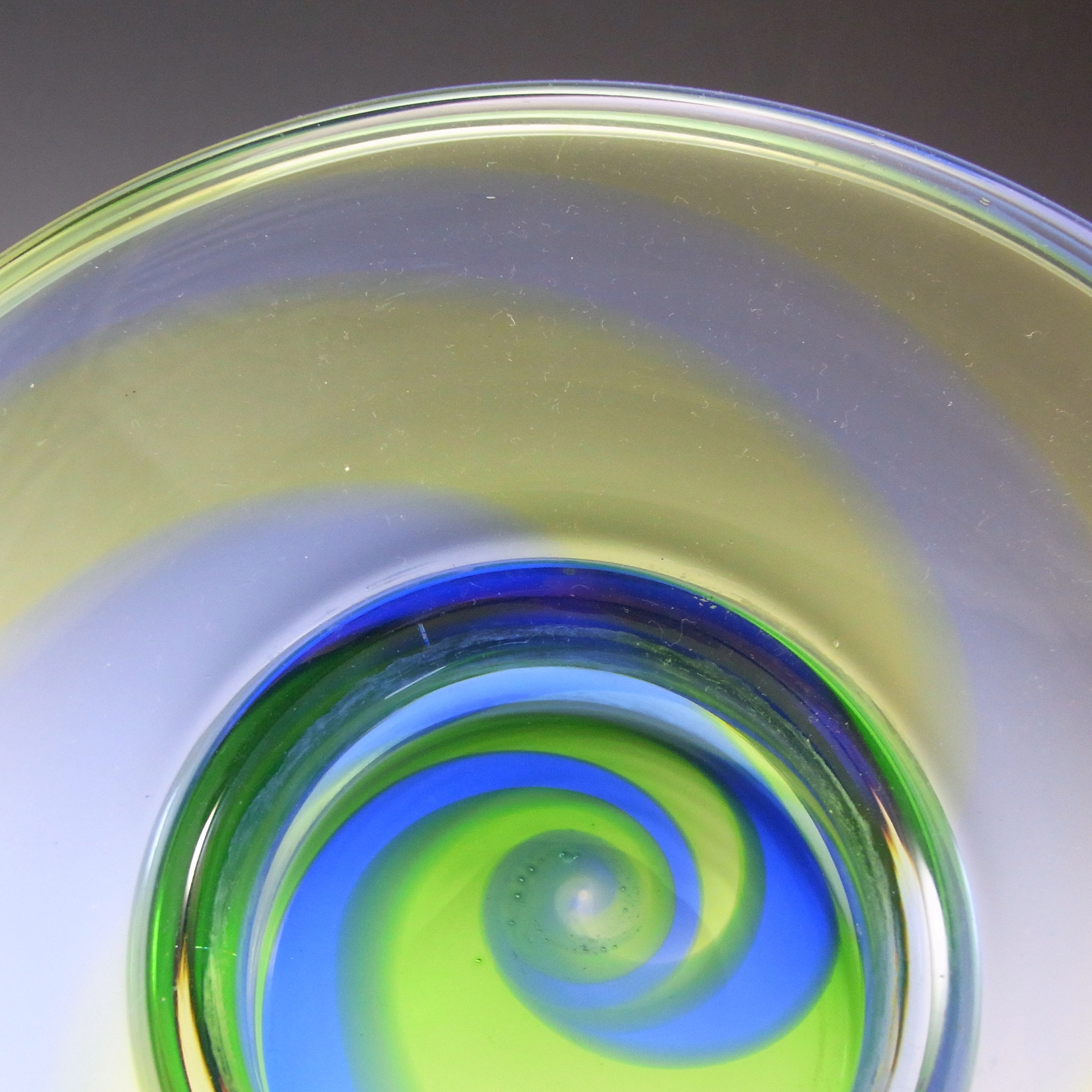 Stevens + Williams / Royal Brierley Glass 'Rainbow' Bowl - Click Image to Close