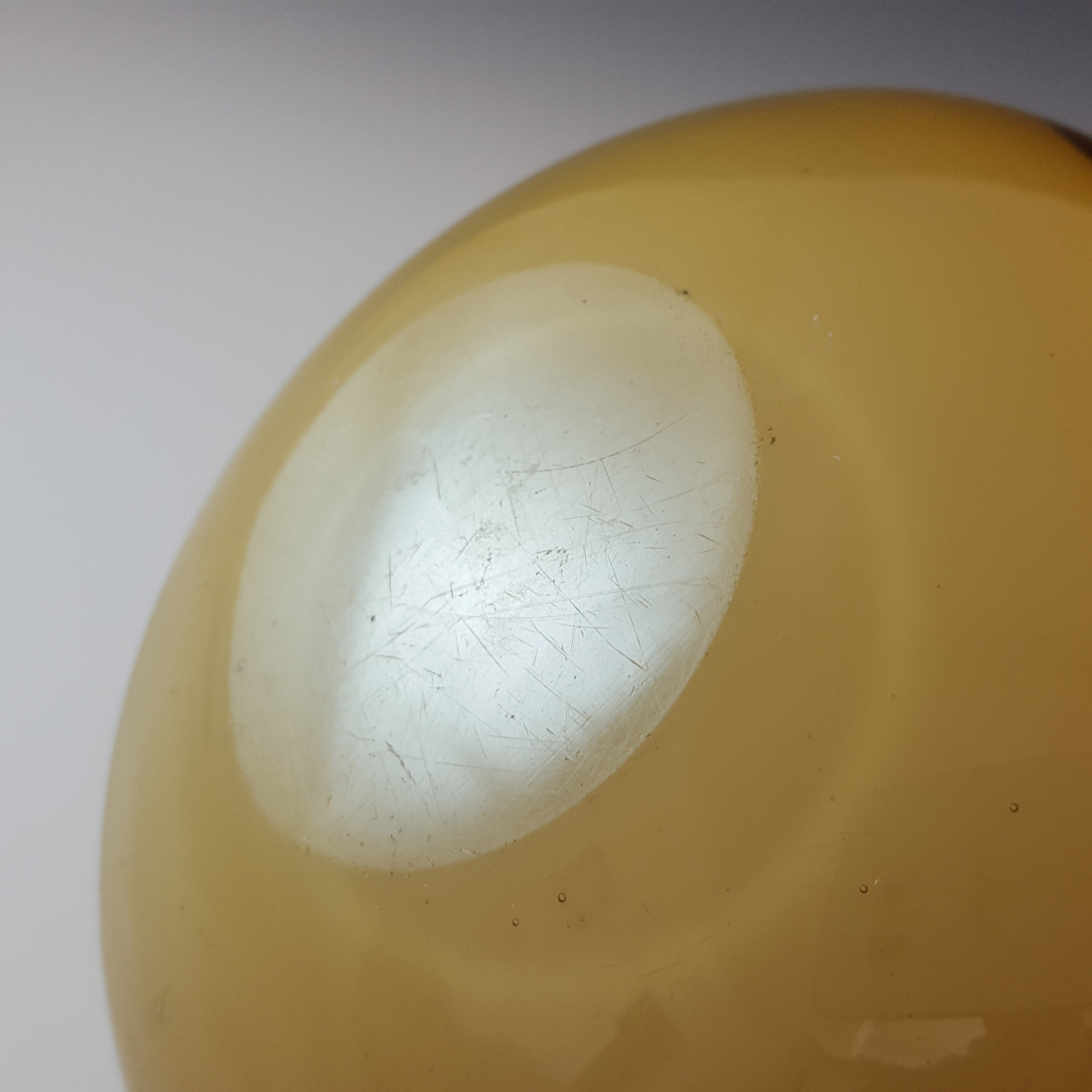 (image for) Barbini Murano Green, White & Amber Glass Biomorphic Bowl - Click Image to Close