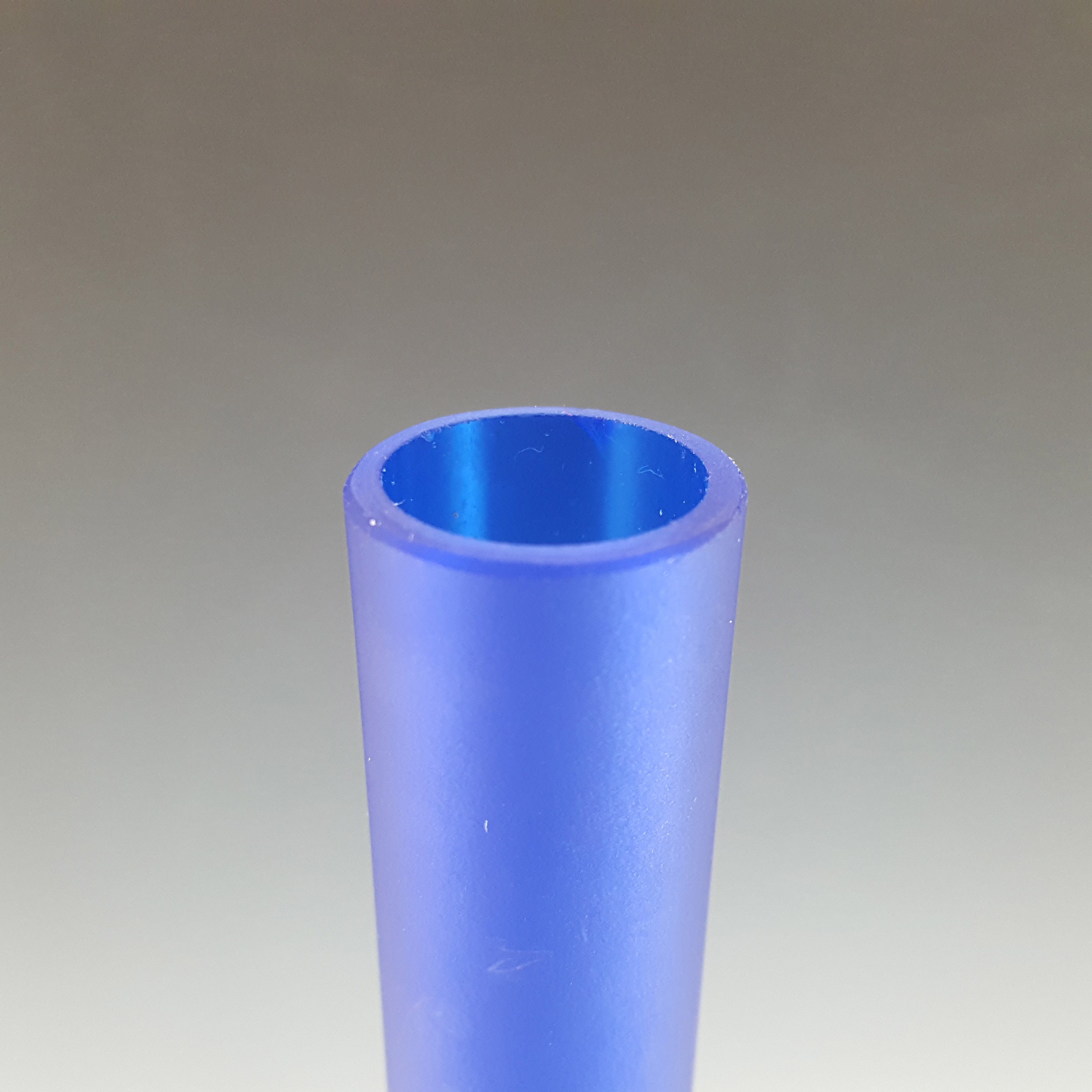 (image for) Carlo Moretti Satinato Blue Murano Glass Tall 18" Stem Vase - Click Image to Close