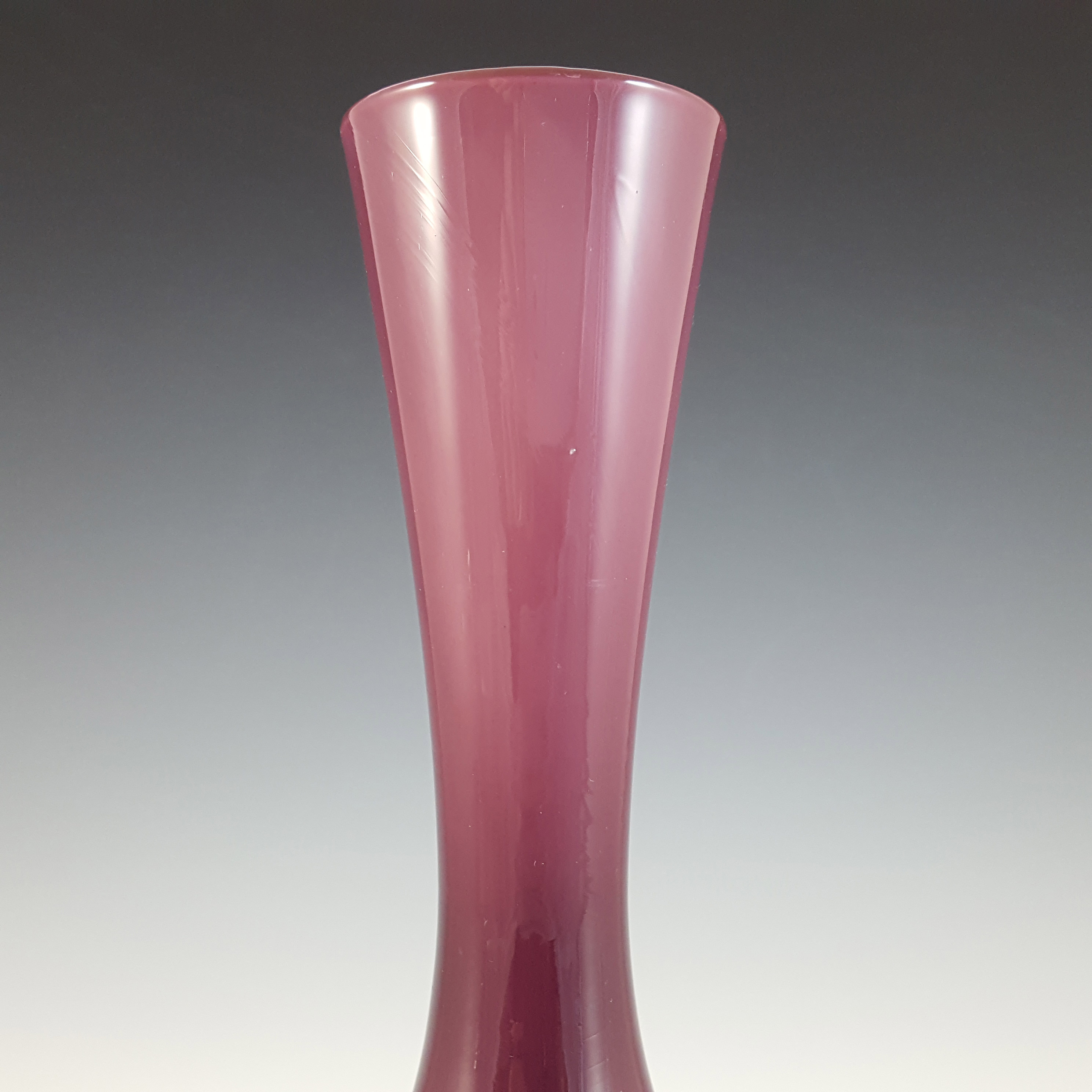 (image for) Scandinavian Style Retro Purple Cased Glass Vintage Vase - Click Image to Close