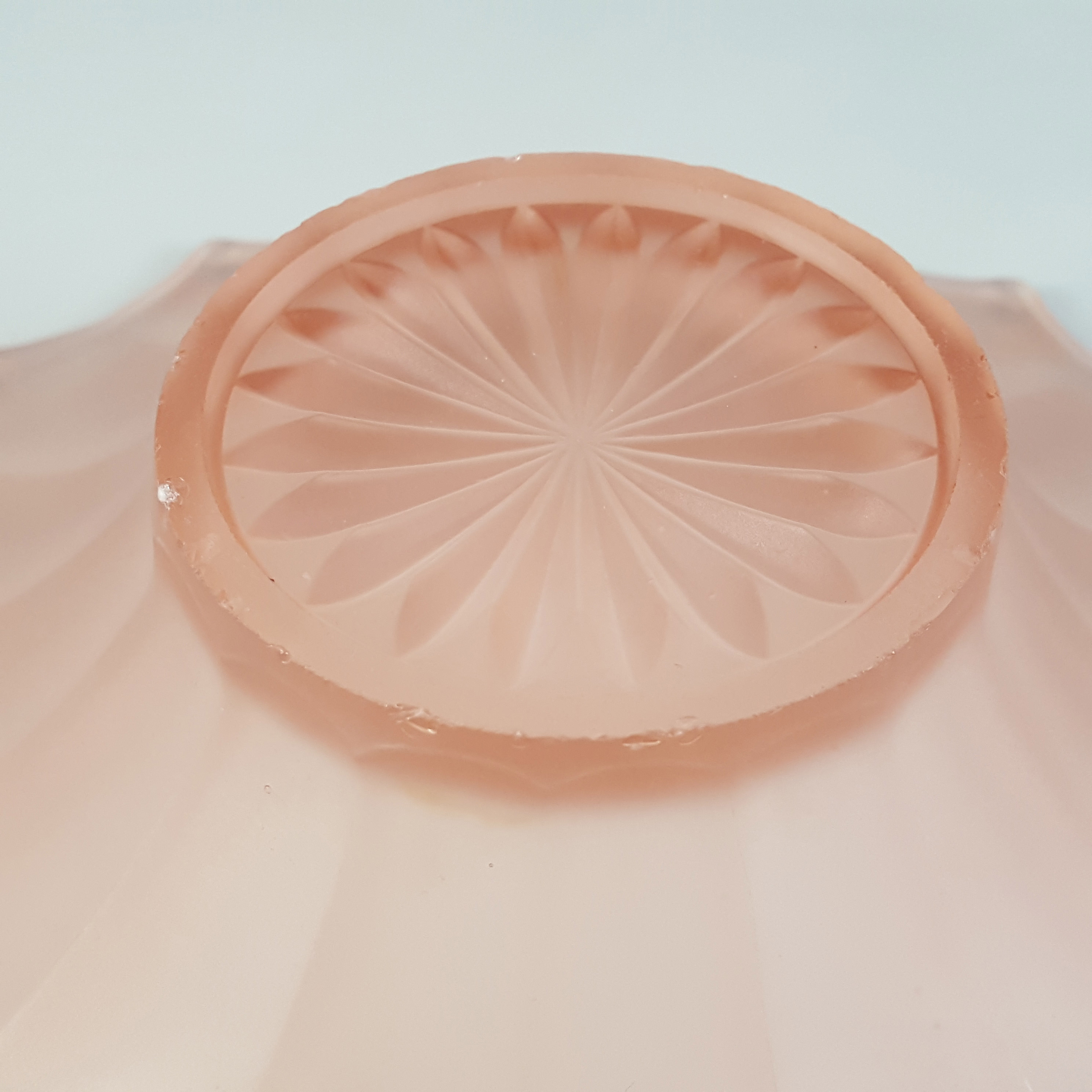 (image for) Ankerglas Bernsdorf 1930's Art Deco Pink Glass Bowl / Dish - Click Image to Close