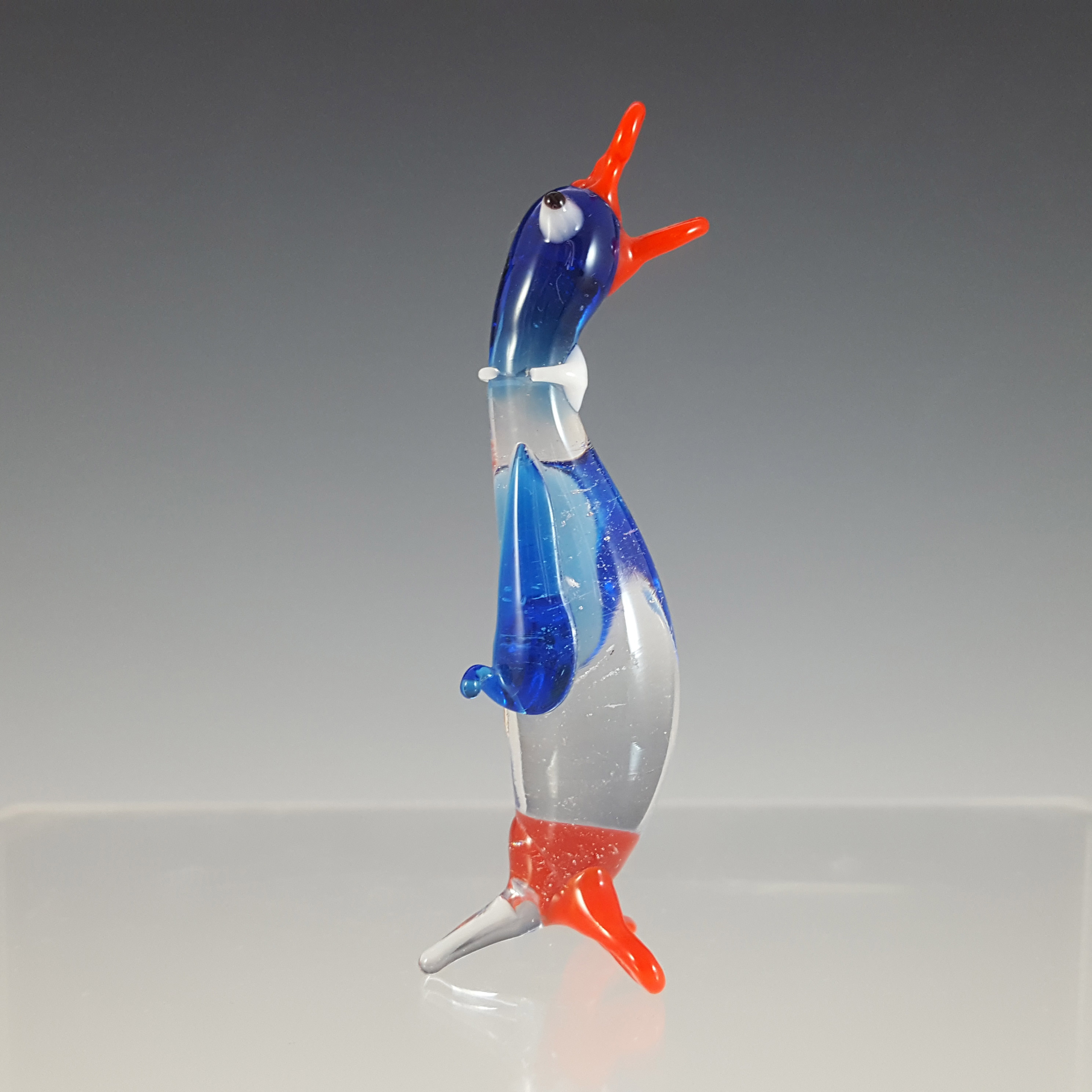 Japanese Lampworked Glass Penguin & Bird - Irene Series Label - Click Image to Close