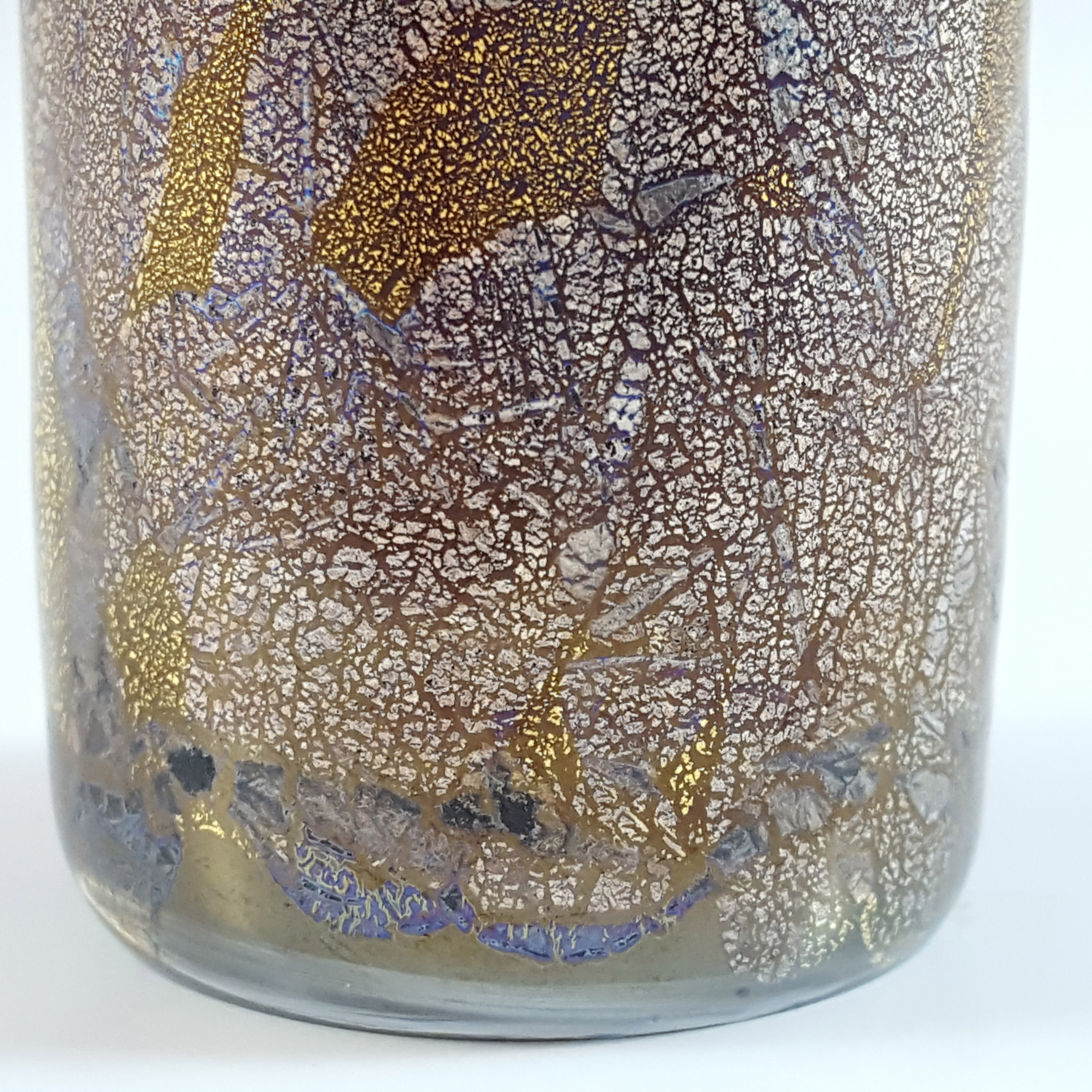 (image for) Isle of Wight Studio / Harris 'Azurene Black' Glass Cylinder Vase - Click Image to Close