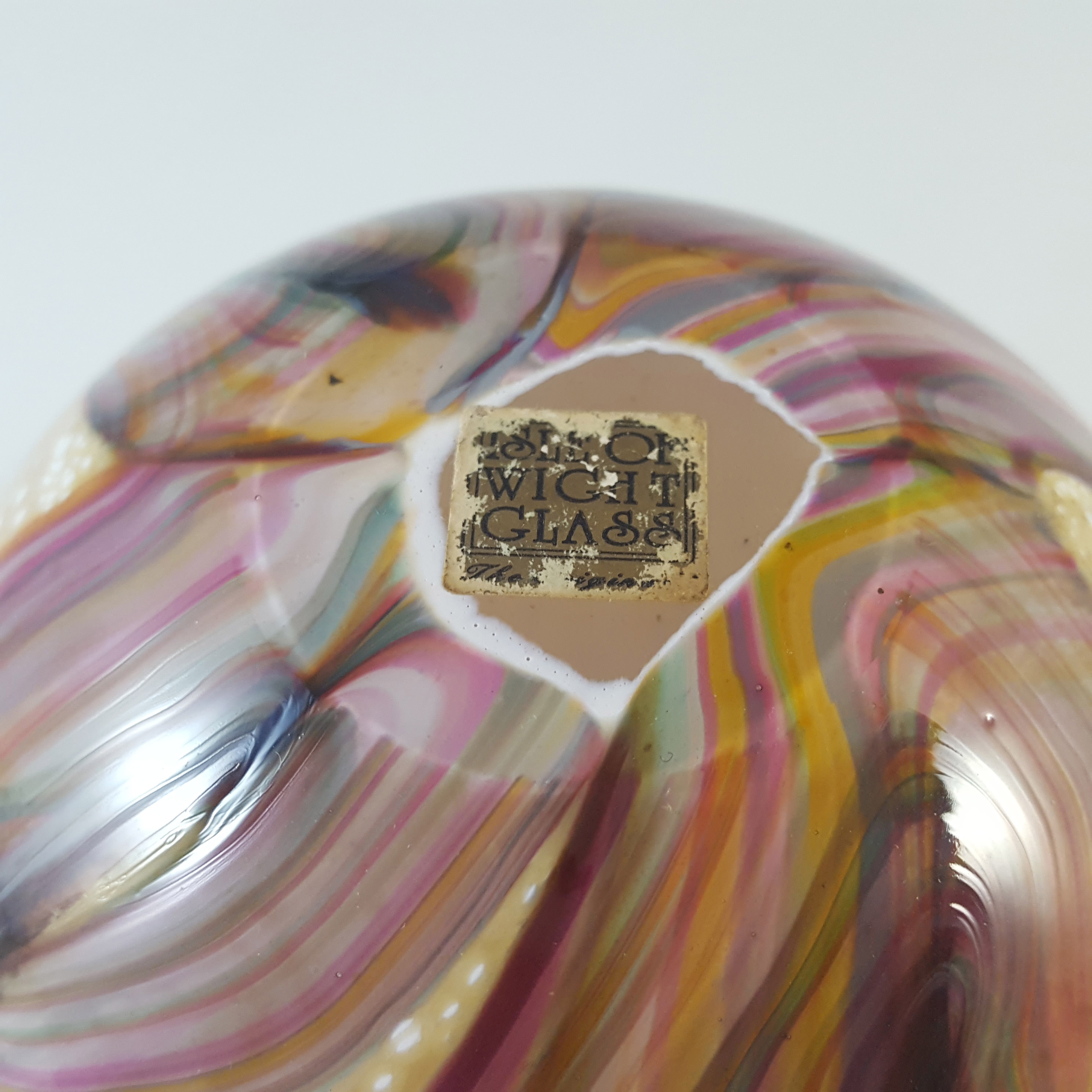 (image for) Isle of Wight Studio / Harris 'Gemstone Topaz' Glass Vase - Click Image to Close