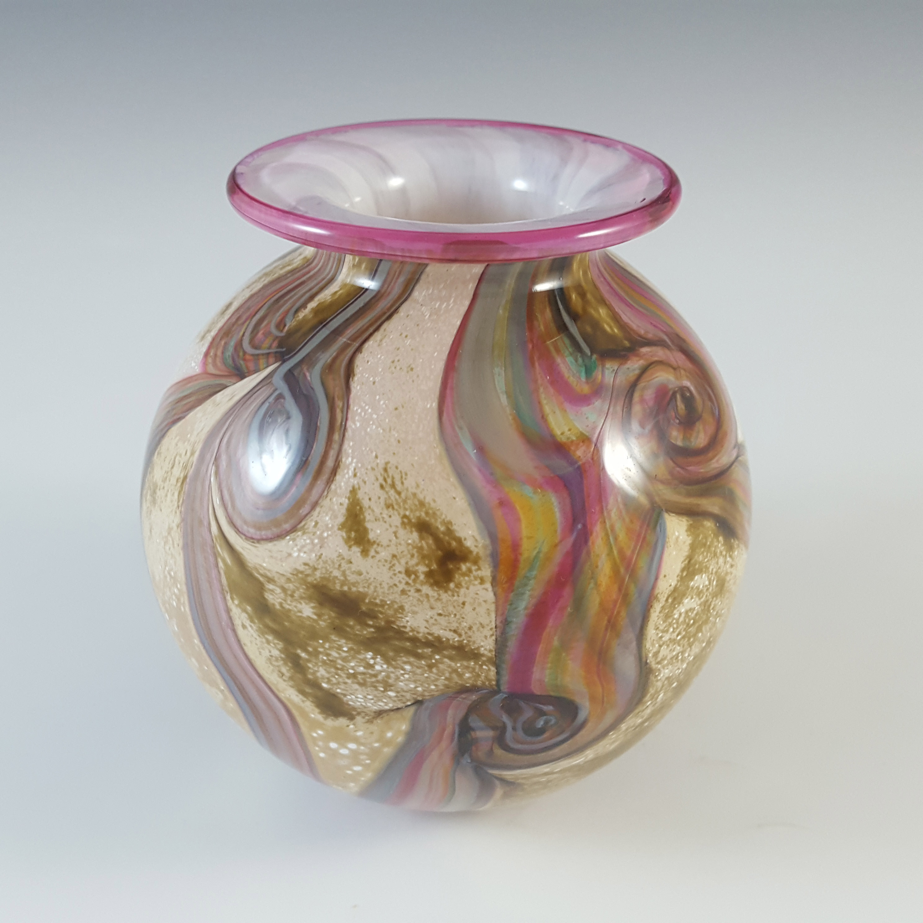 (image for) Isle of Wight Studio / Harris 'Gemstone Topaz' Glass Vase - Click Image to Close