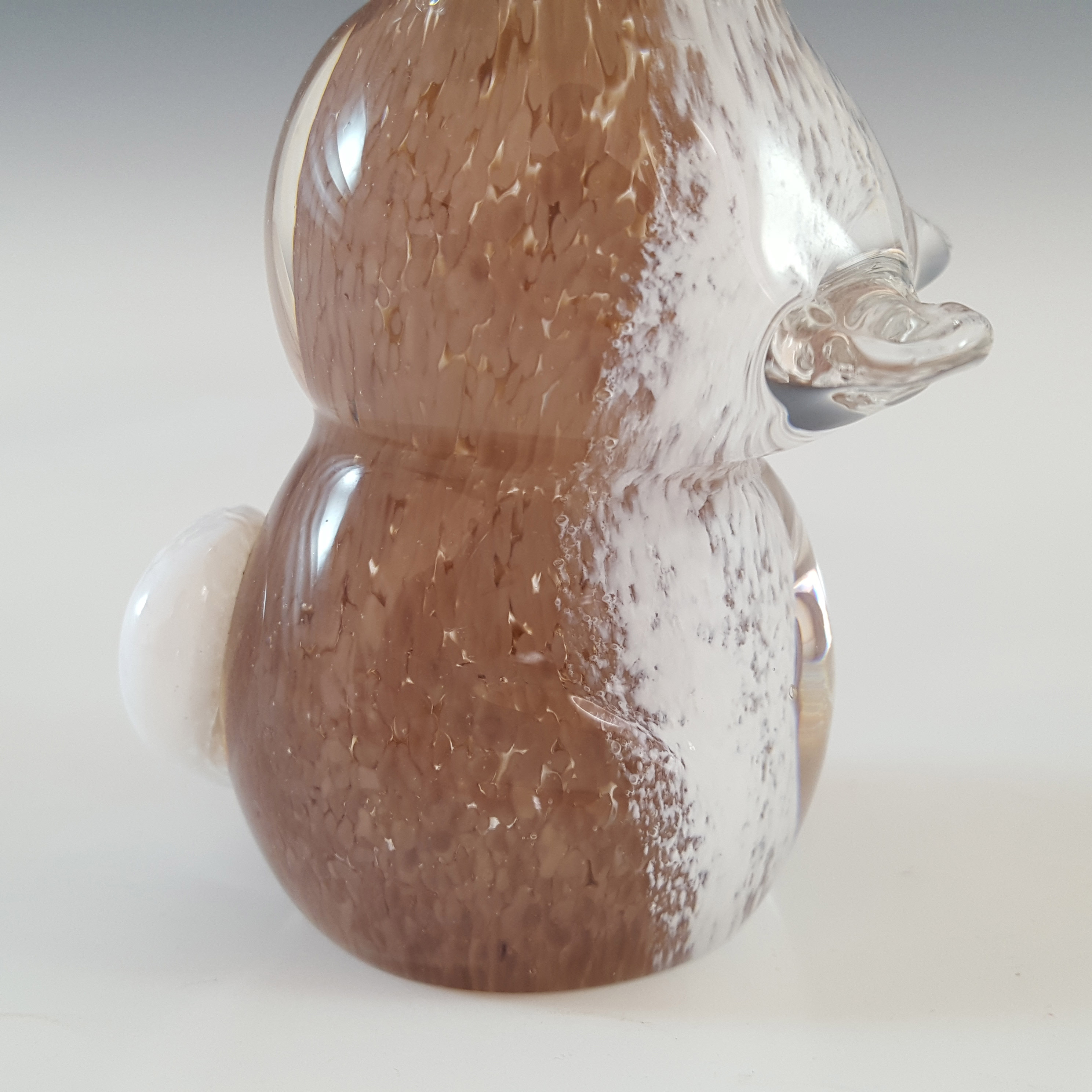 Creative Glass of King's Lynn British Brown & White Rabbit - Click Image to Close