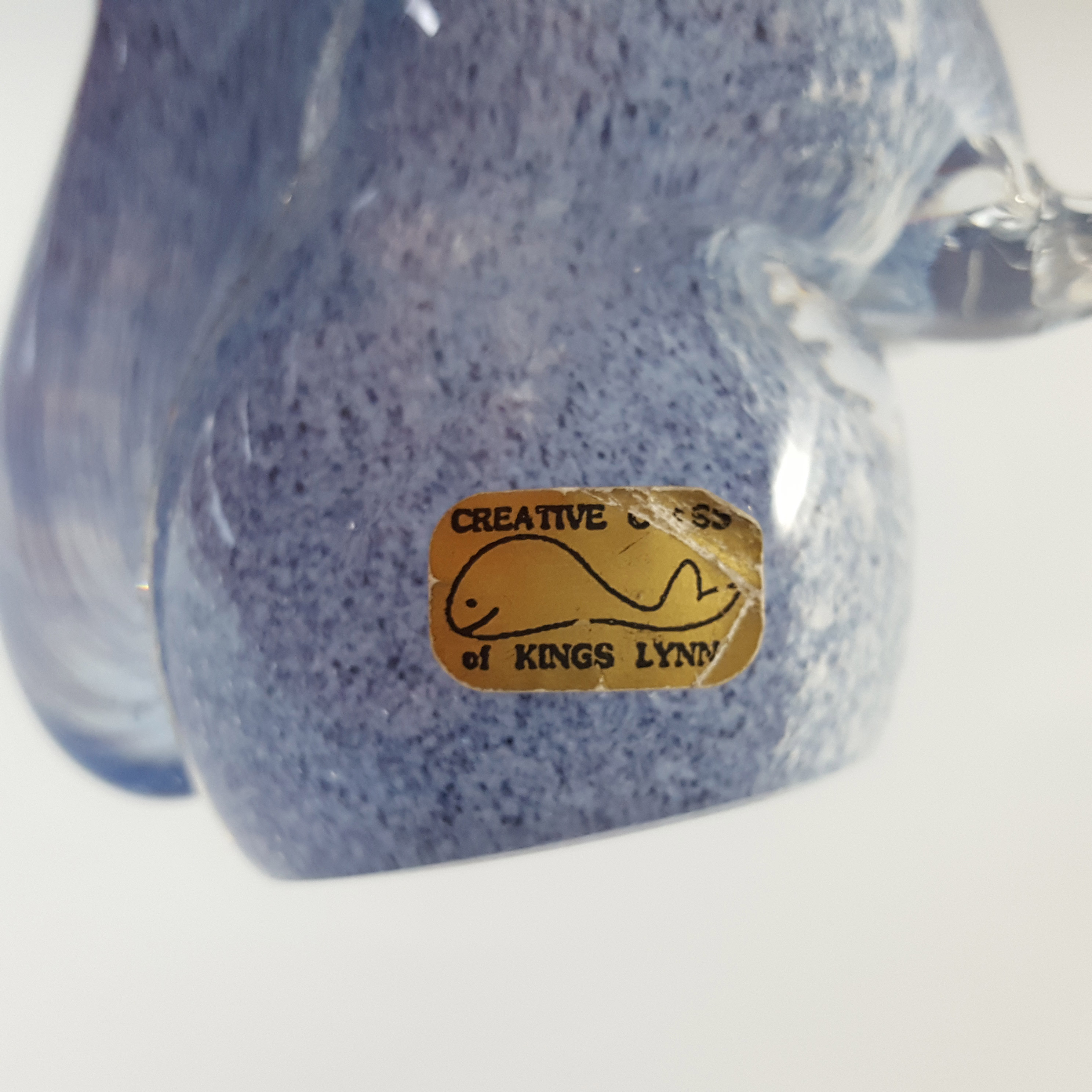 (image for) LABELLED Creative Glass of King's Lynn British Blue Squirrel - Click Image to Close